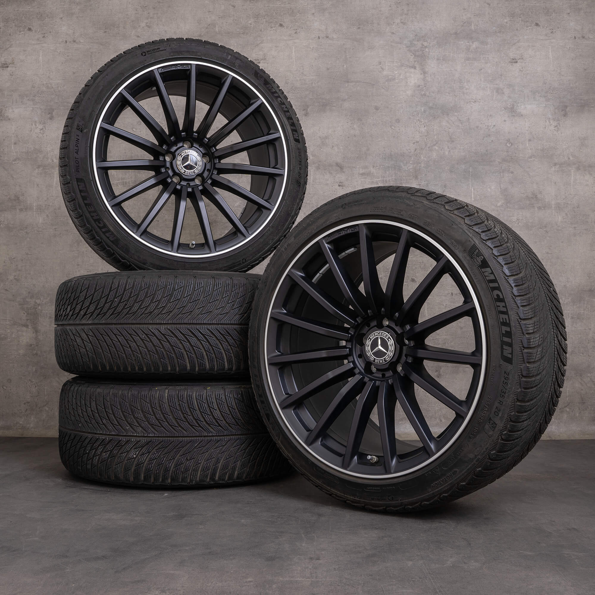 Originální AMG Mercedes Benz GT 43 53 63 & S 4Matic+ Winterrder 20 palcové ráfky X290 4-Trer A2904010600 A2904010700 černé matné lesklé soustružené