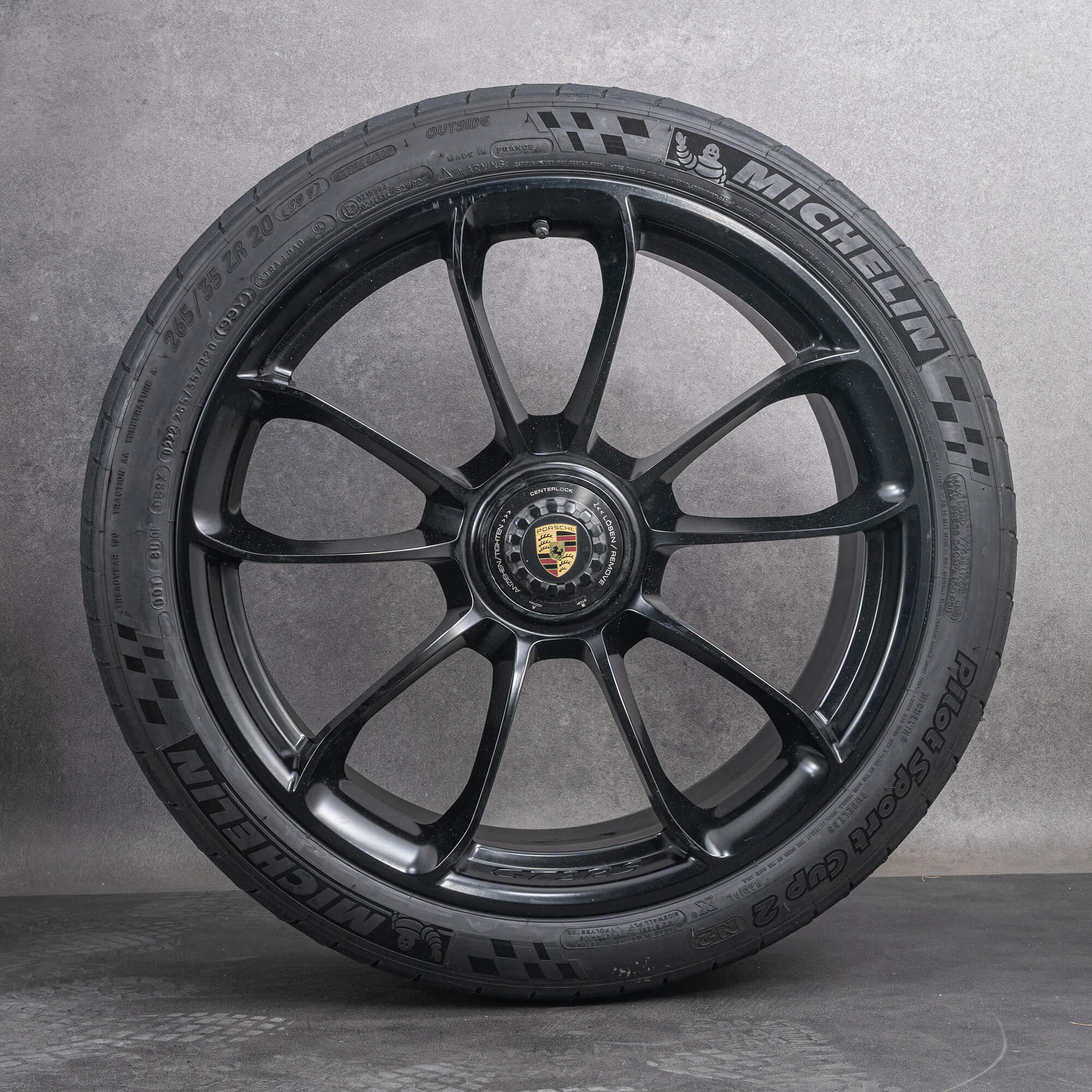 Originální letni alu kola Porsche 991.2 20 21 palců GT2 RS Black 99104460314 black