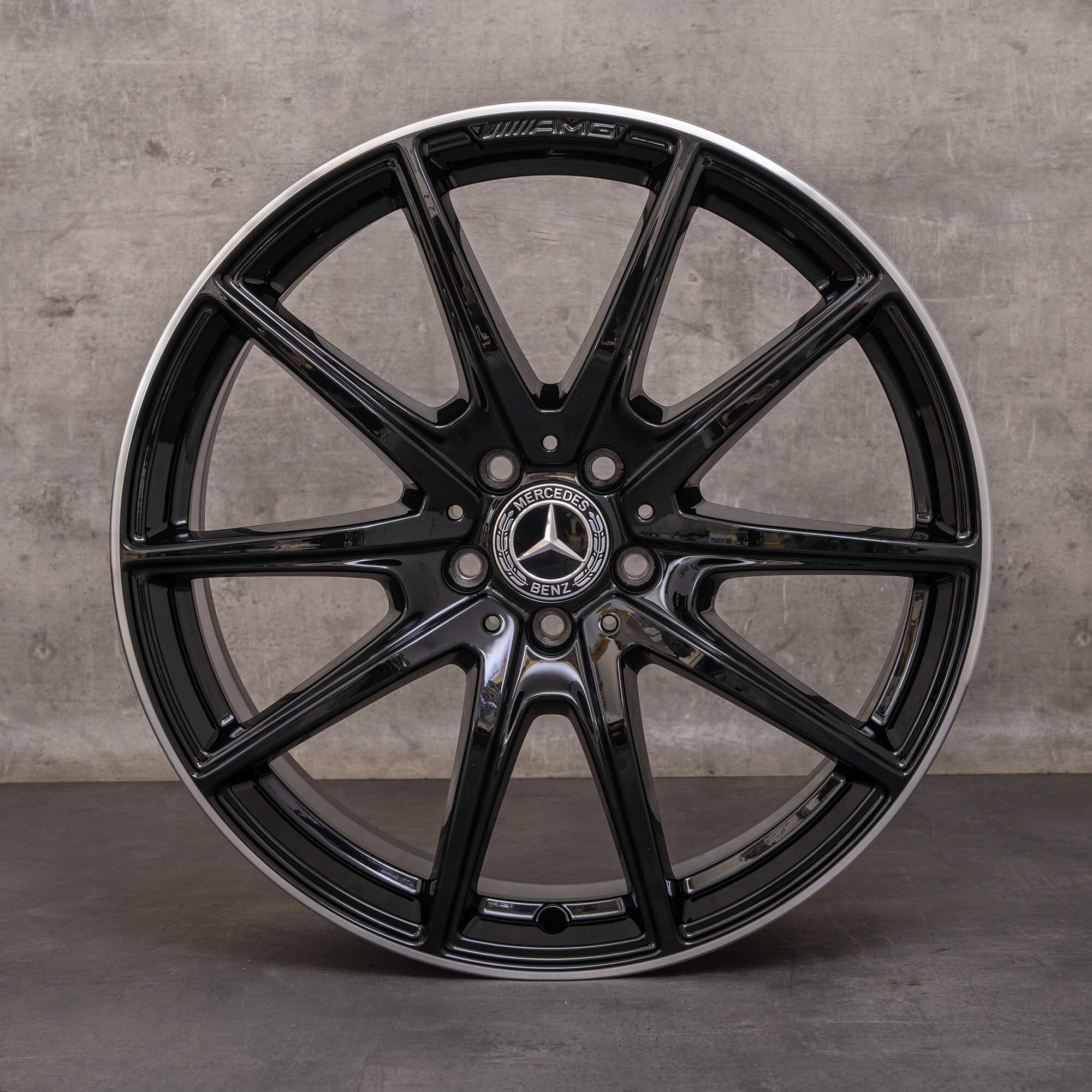 Llantas originales Mercedes Benz Clase S y S63 S65 AMG de 20 pulgadas W222 A2224014000 A2224014100 negras torneadas brillantes