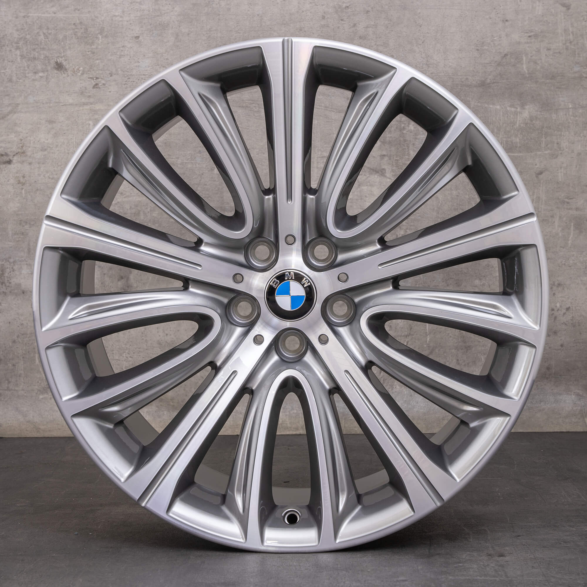 Jantes originais BMW Série 7 6 de 20 polegadas G11 G12 G32 GT Gran Turismo Styling 628 ferric grey high gloss NOVO