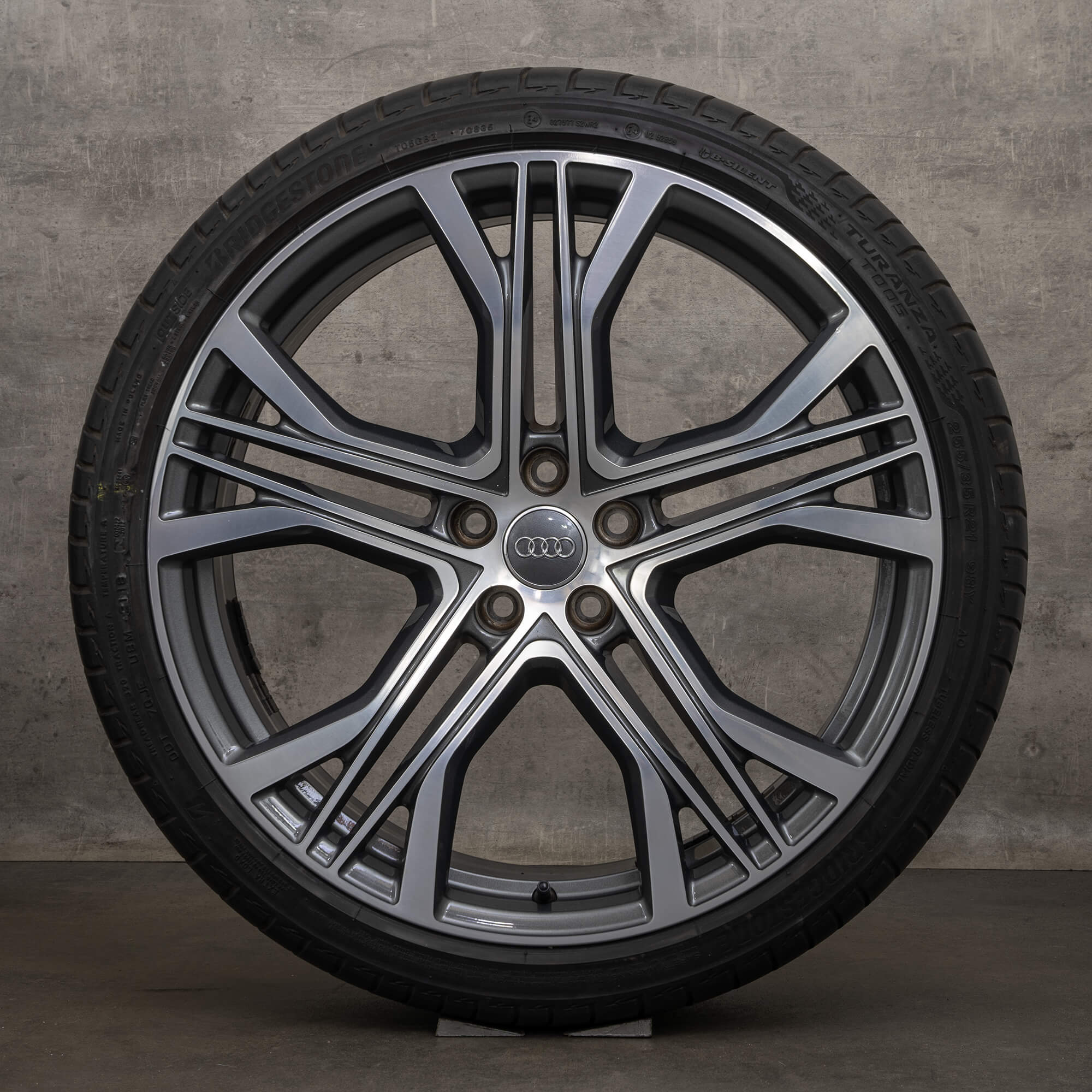 Cerchi originali Audi A7 S7 estivi 21 pollici 4K 4K8601025AA antracite lucidi