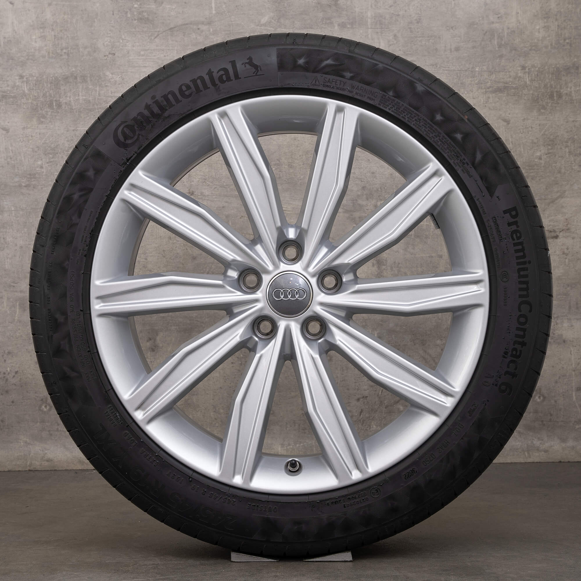 Original Audi A6 S6 4K C8 19 inch summer wheels rims tires 4K0601025G