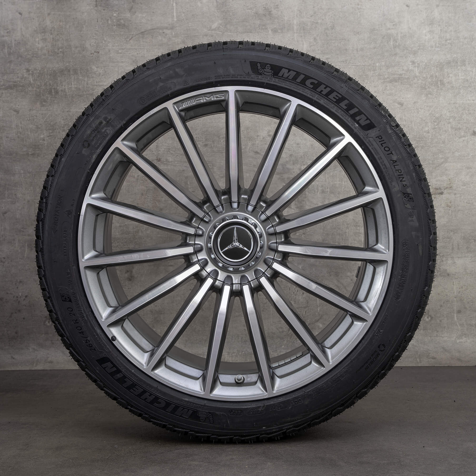 Oryginał Mercedes Benz AMG GT 43 53 63 & S 4Matic+ E Koła zimowe 20 cali X290 Felgi 4-drzwiowe A2904012100 A2904010700 himalaya szary polerowany NOWOŚĆ