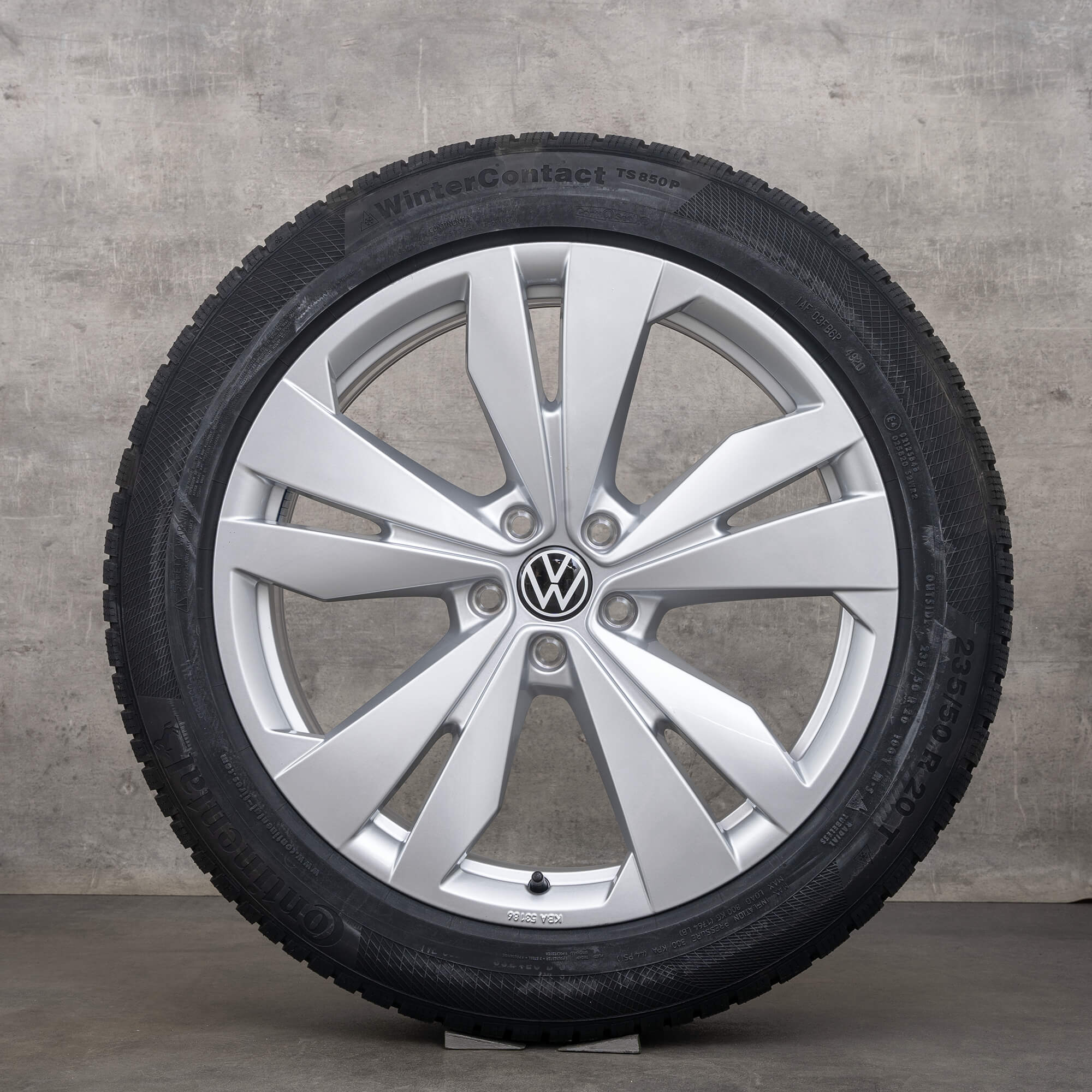 Alkuperäiset VW ID.4 ID.5 vanteet 20 tuuman E2 kesäpyörät Loen 11A071490 hopea UUTUUS