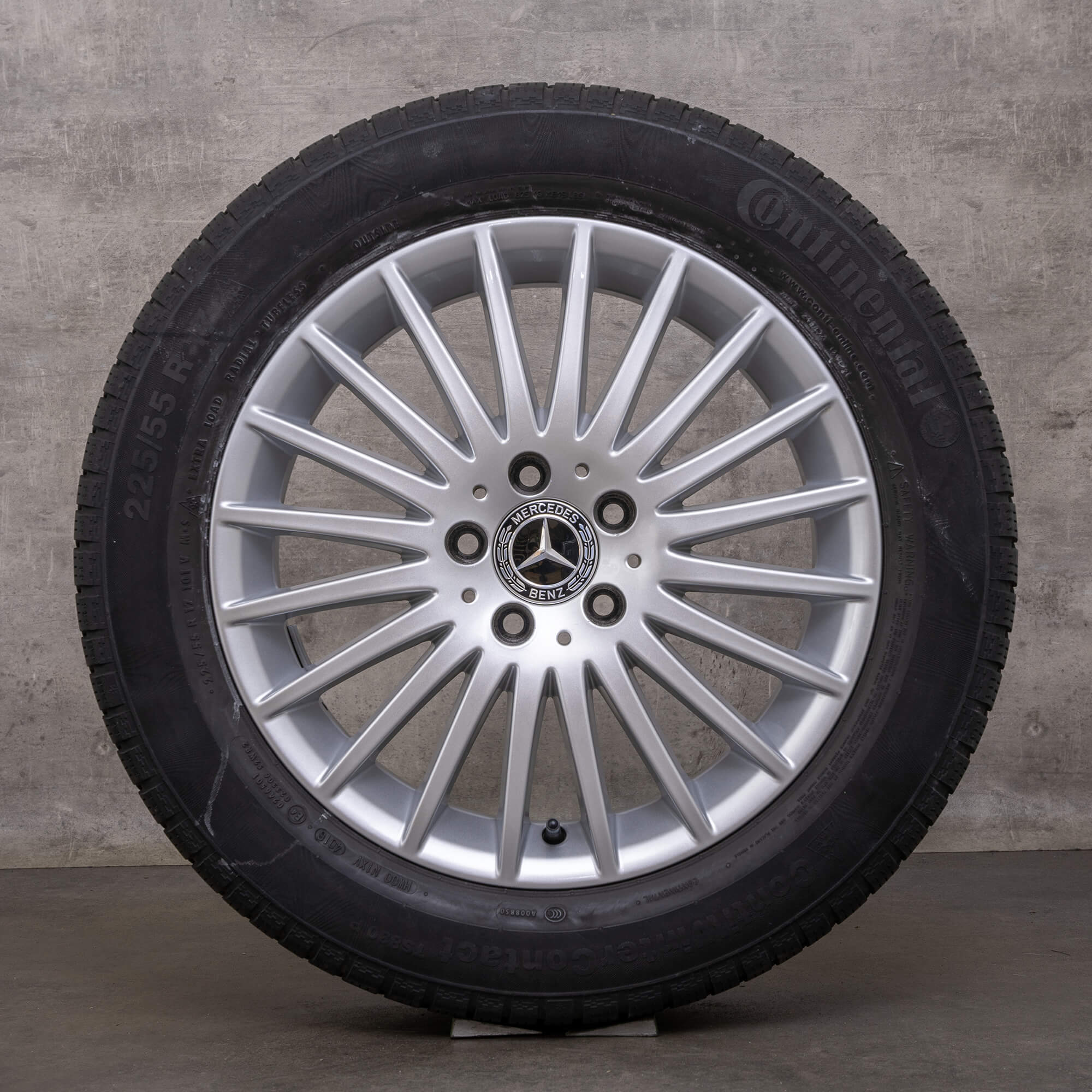 Original Mercedes Benz Classe V pneus d'hiver 17 pouces W447 Vito Viano jantes A4474012300 argent