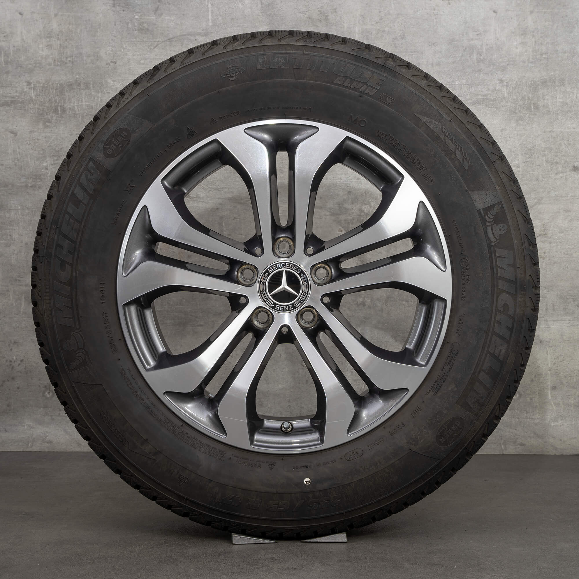17 tommer Mercedes Benz fælge GLC X253 vinterdæk vinterhjul A2534010600