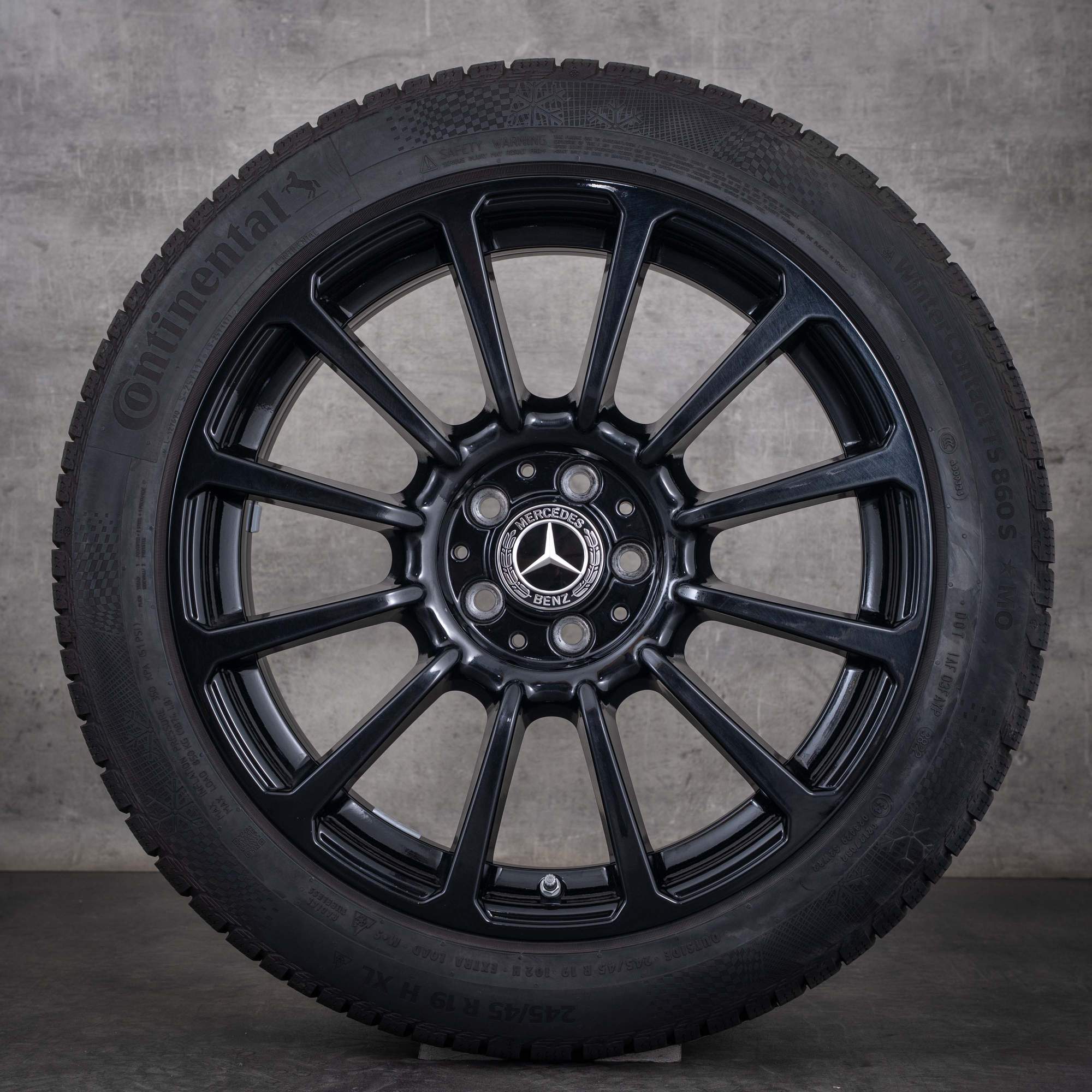 Oryginalne felgi Mercedes-Benz Klasy E 19 cali W214 S214 – koła letnie A2144013800, czarne