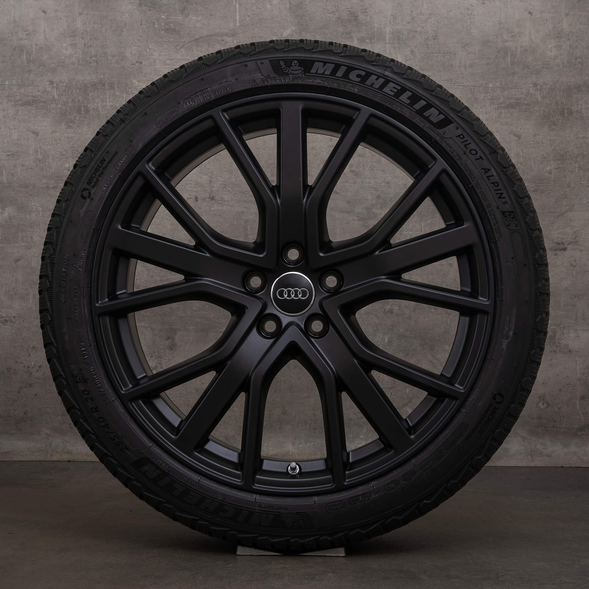 OEM Audi A6 S6 rims 20 inch 4K C8 winter tires 4K0601025AB black