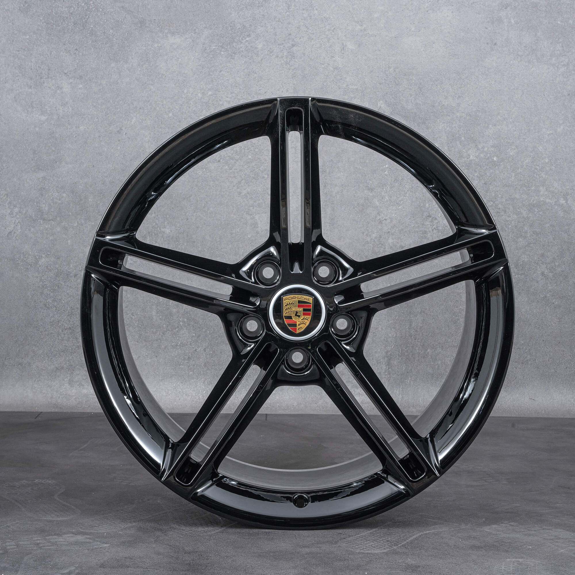 Originale Porsche Taycan felger 21 tommer 9J1601025AA 9J1601025AB Mission E svart