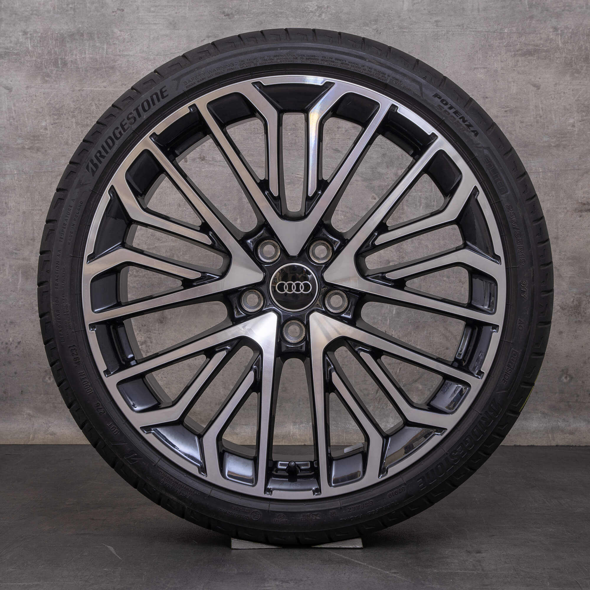 Original Audi A3 S3 Felgen 19 Zoll 8Y Sommerräder 8Y0601025CN anthrazitschwarz glanzgedreht