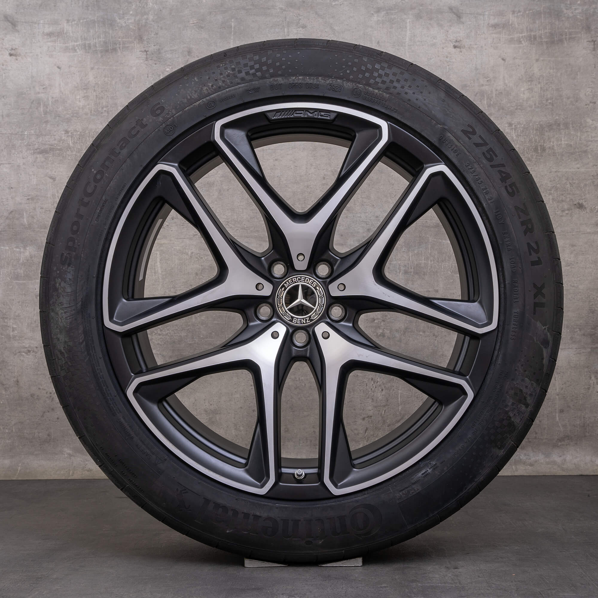 Originale Mercedes Benz GLE 53 63 AMG 4Matic+ cerchi 21 pollici X167 C167 Hybrid estivi A1674014200 A1674014300 nero opaco lucidato frontalmente