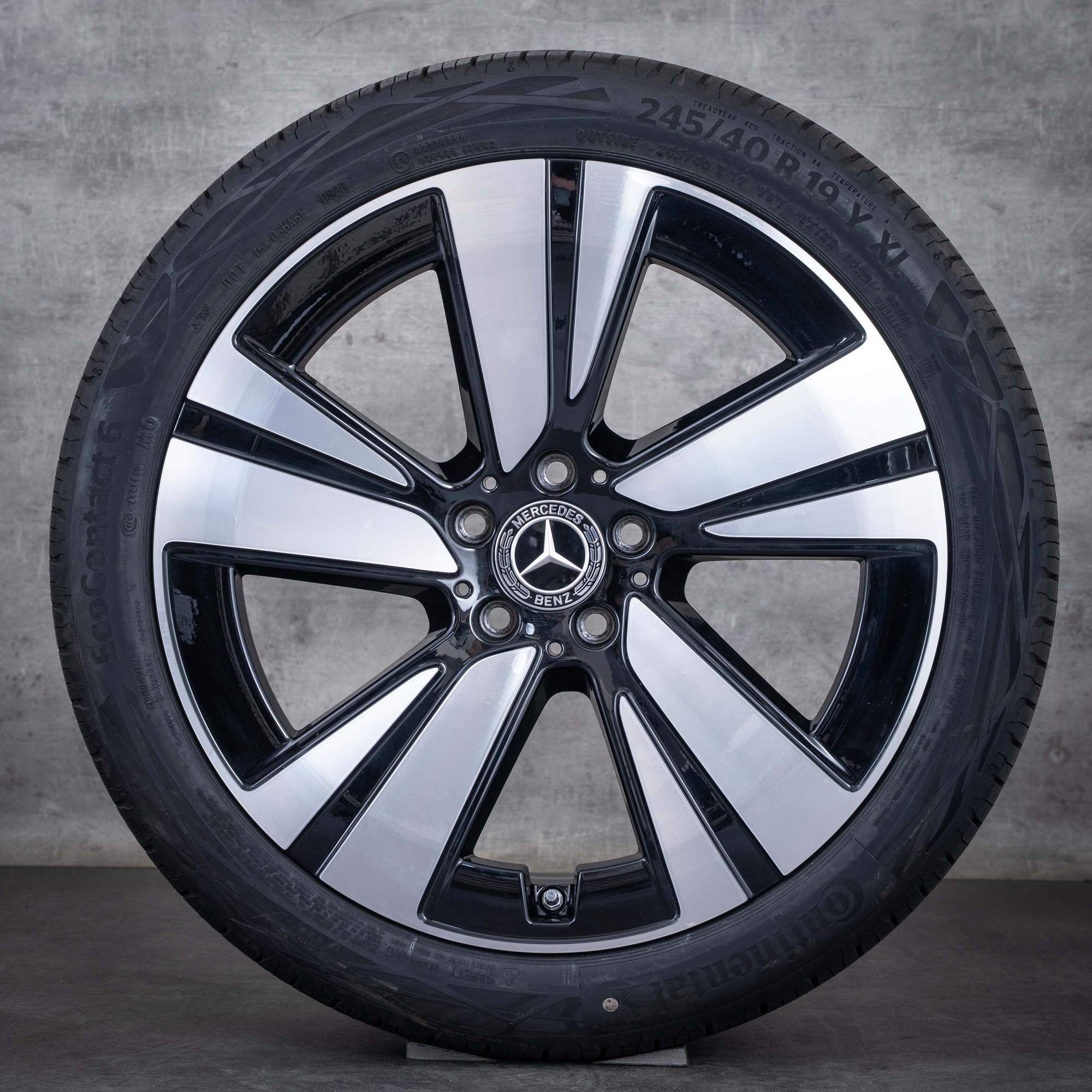 Oryginalne felgi Mercedes Benz CLE 19 cali A236 C236 koła letnie A2364011400 A2364011500 czarne polerowane