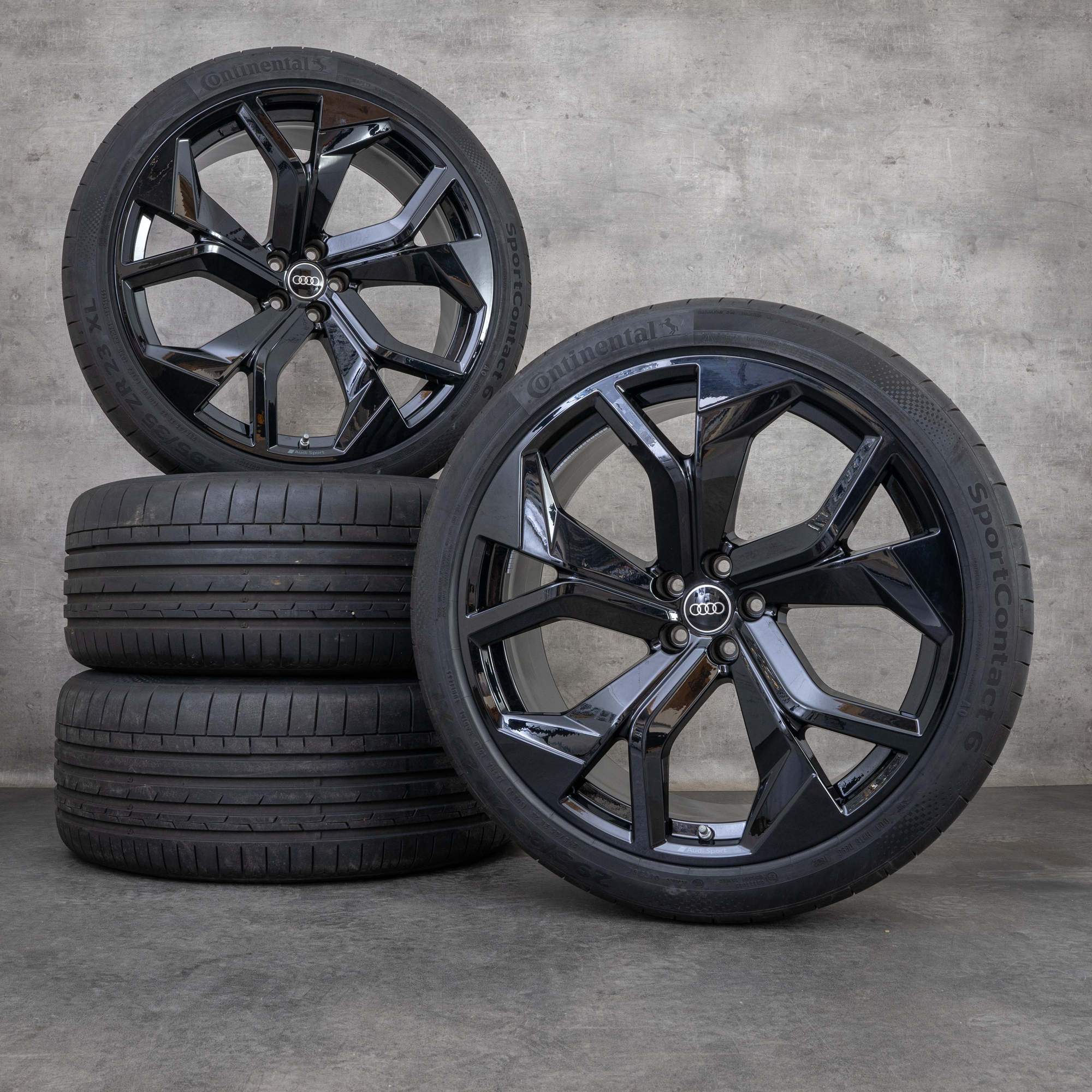 Originais Audi RS Q8 jantes 23 polegadas 4M8 verão 4M8601025AP preto alto brilho