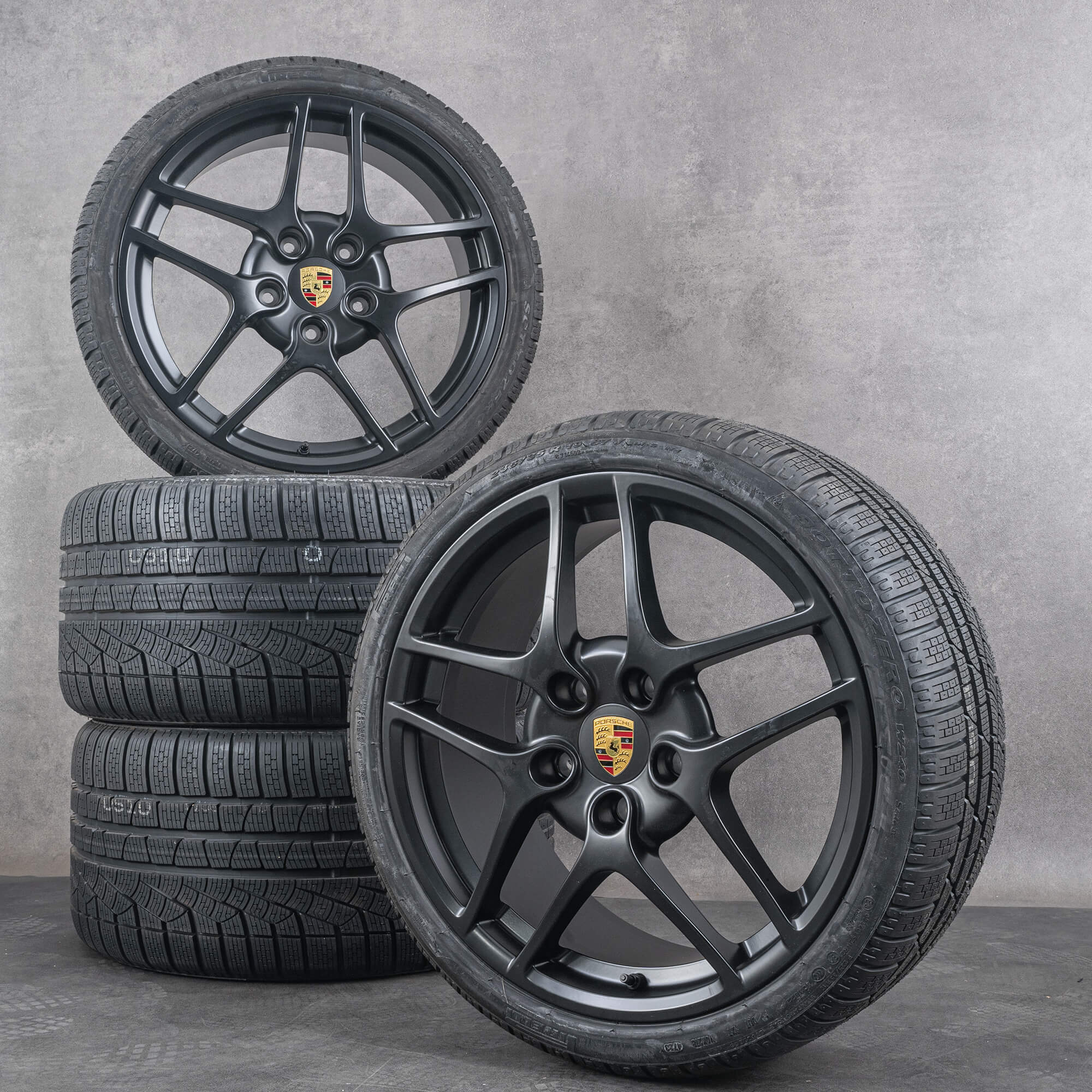 Originální 19 palcové disky Porsche 997 C4 4S S 99736215700 Zimní pneumatiky Winterrder