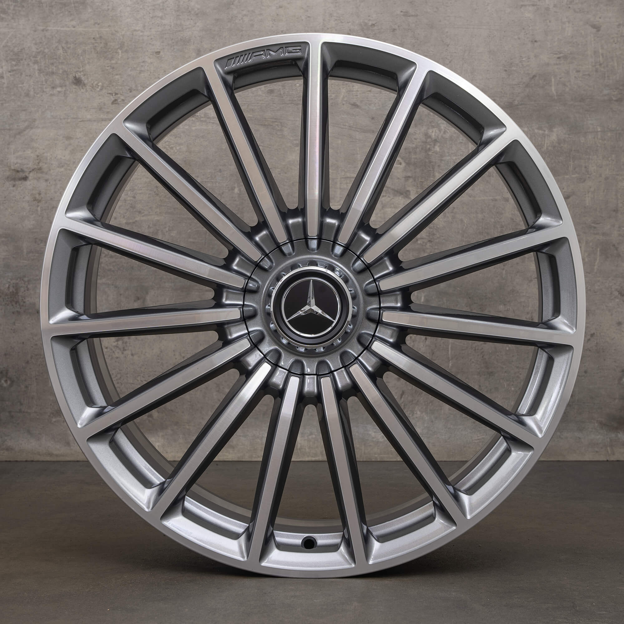 Oryginalne felgi Mercedes Benz GLA GLB 35 45 AMG 21 cali X247 H247 A2474012200 szary himalaya polerowane NOWOŚĆ