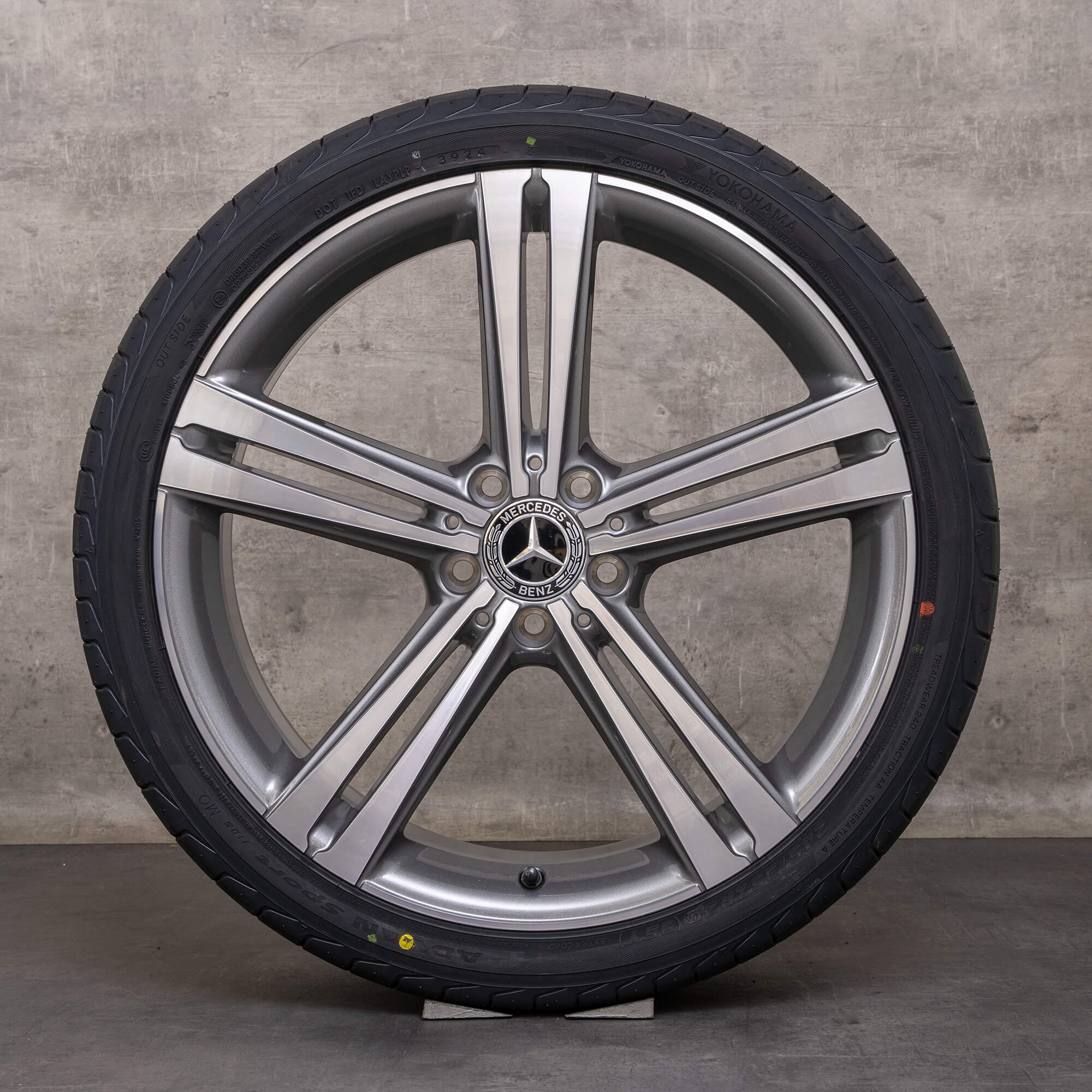 Oryginalne felgi Mercedes Benz CLS 20 cali C257 Coupe letnie koła A2574010500 A2574010600 himalaya szary polerowane NOWOŚĆ