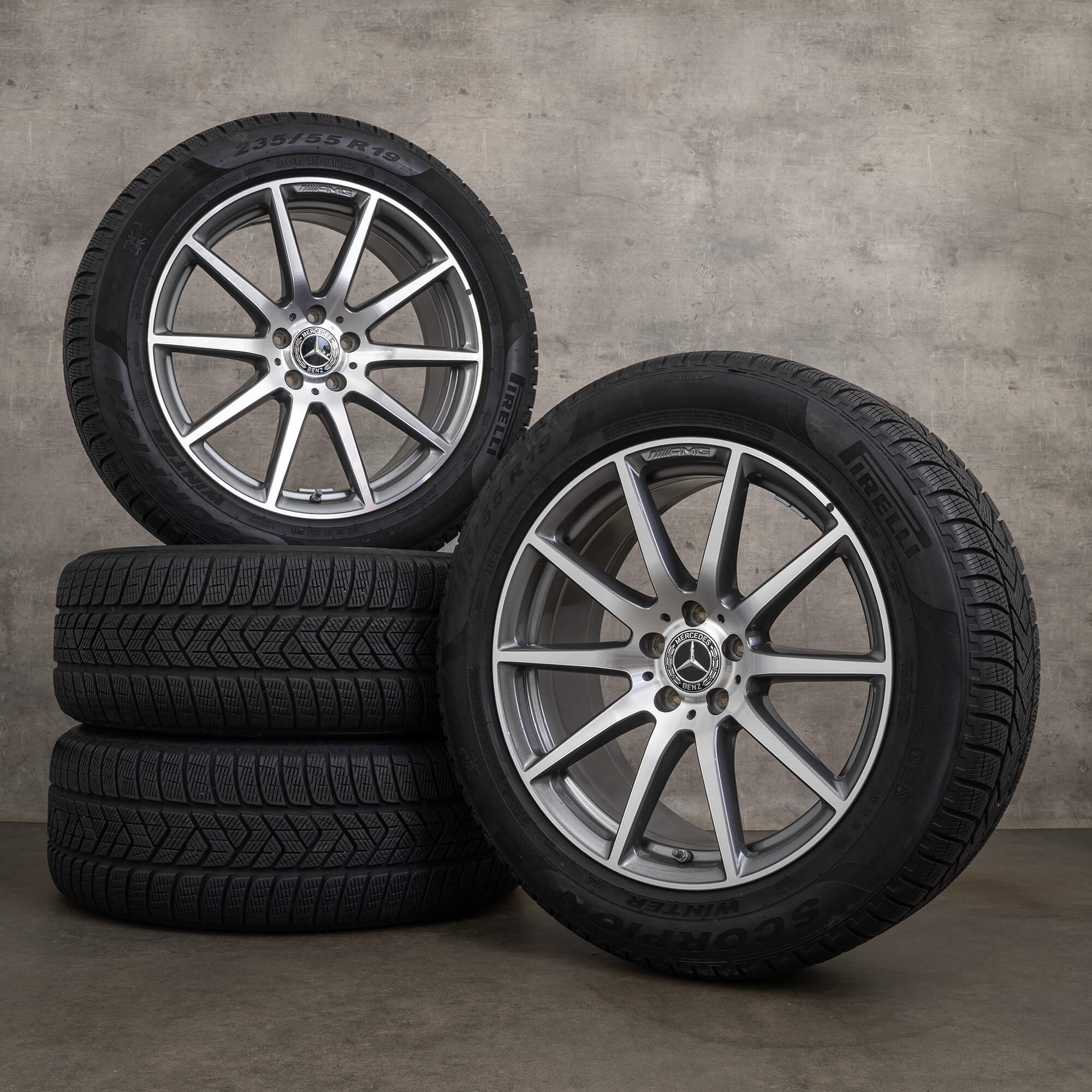 Cerchi invernali originali Mercedes Benz GLC 63 AMG da 19 pollici C253