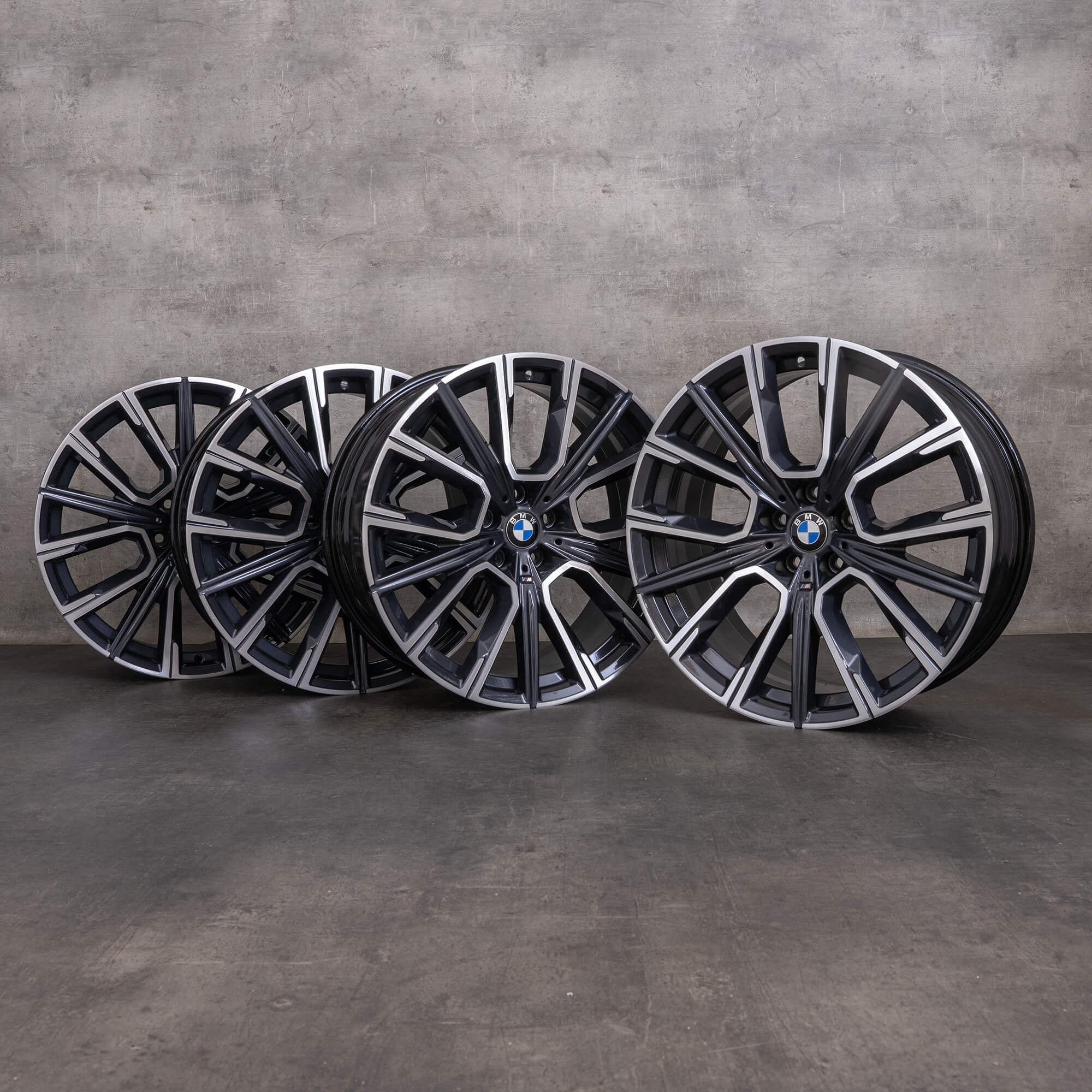 Jantes originais BMW Série 6 7 de 20 polegadas G32 G11 G12 Styling 817 M 8090096 8090097 orbit grey glossy turned