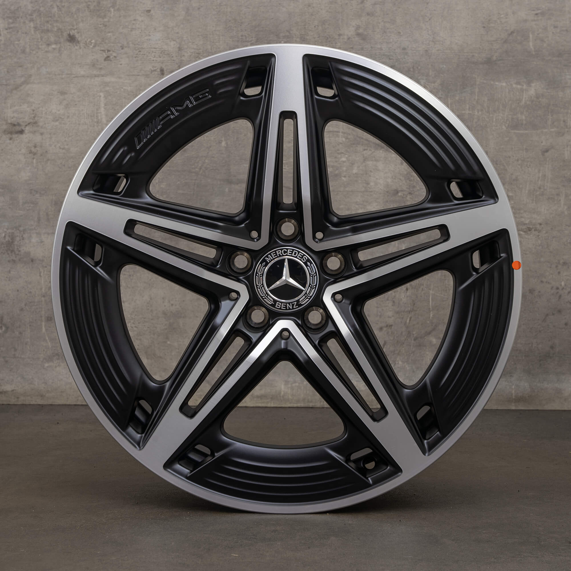 Alkuperäiset Mercedes Benz A-sarjan A35 AMG vanteet 19 tuuman W177 V177 A1774014400 musta kiillotettu UUTUUS
