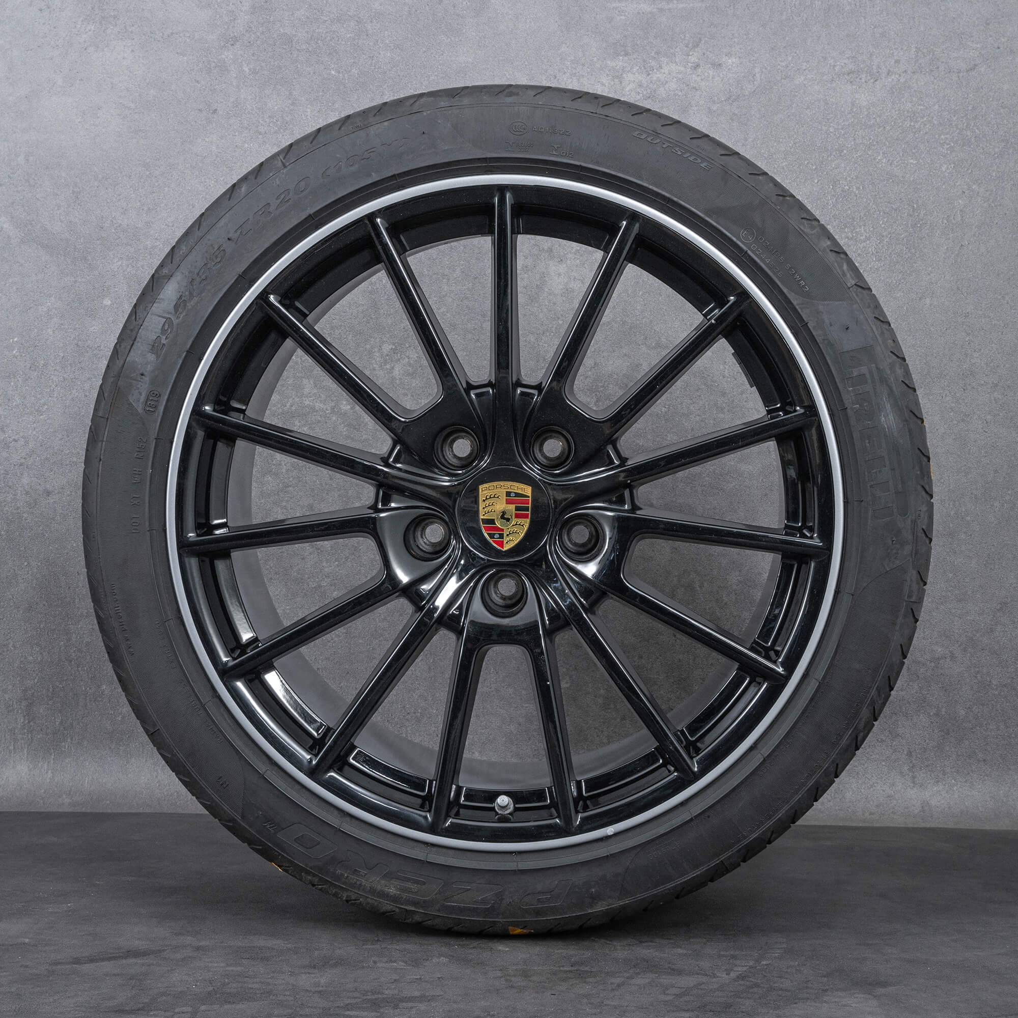 Originální 20 palcové zimni disky Porsche Panamera 970 Sport Design pneumatiky