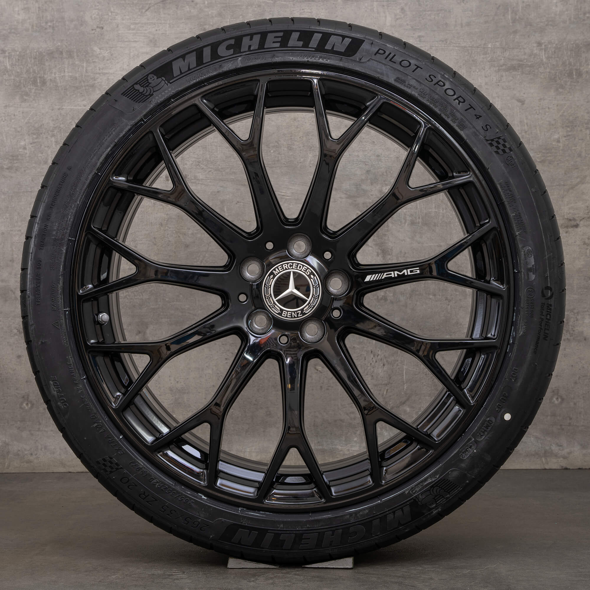 Original ráfky Mercedes Benz třídy C AMG 20" W206 S206 A2064013100 A2064013200 černé NOVÉ