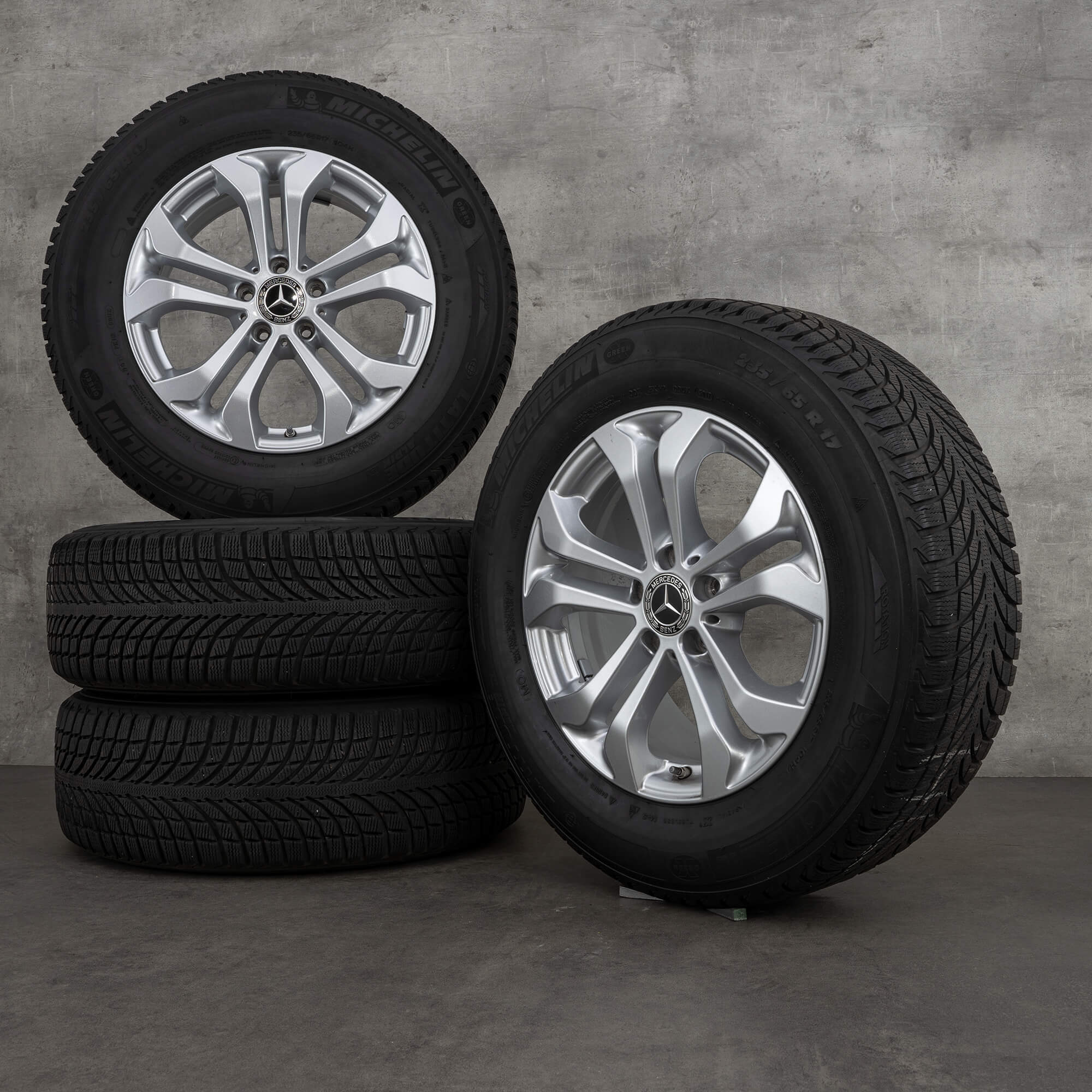 Genuine Mercedes Benz GLC ruedas de invierno 17 pulgadas X253 llantas A2534010600 plata