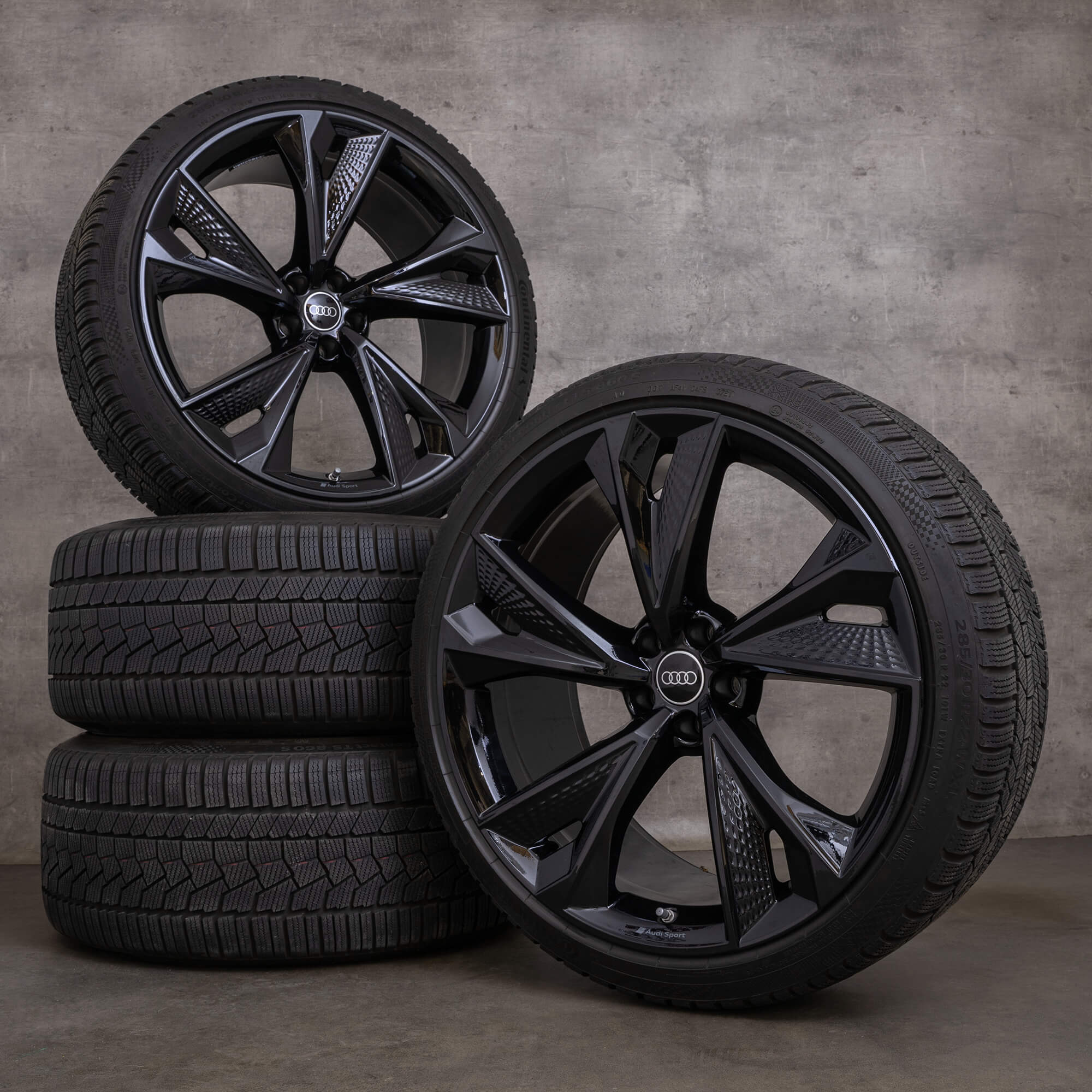 Original Audi RS6 RS7 roues d'hiver 22 pouces 4K C8 jantes 4K0601025BC noir