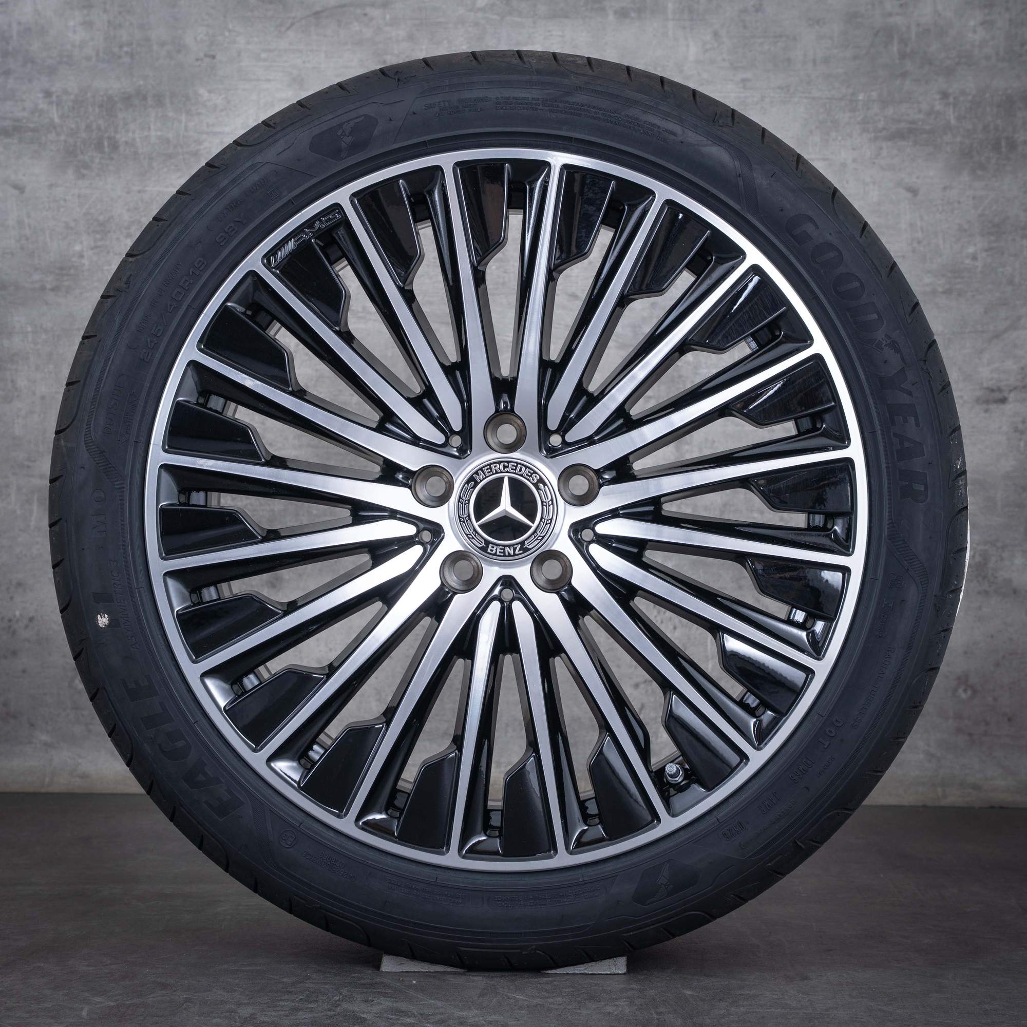 OEM Mercedes Benz CLE AMG rims 19 inch C236 A236 summer wheels A2364011900 A2364012000 black polisched