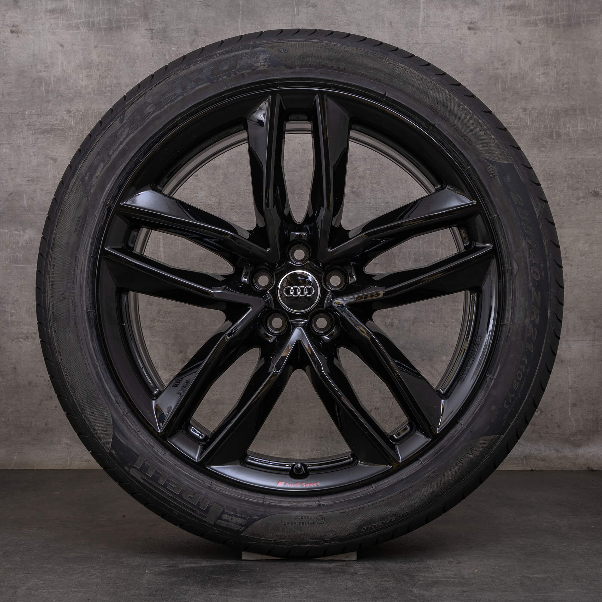 OEM Audi Q7 SQ7 rims 21 inch 4M summer wheels 4M0601025S black glossy