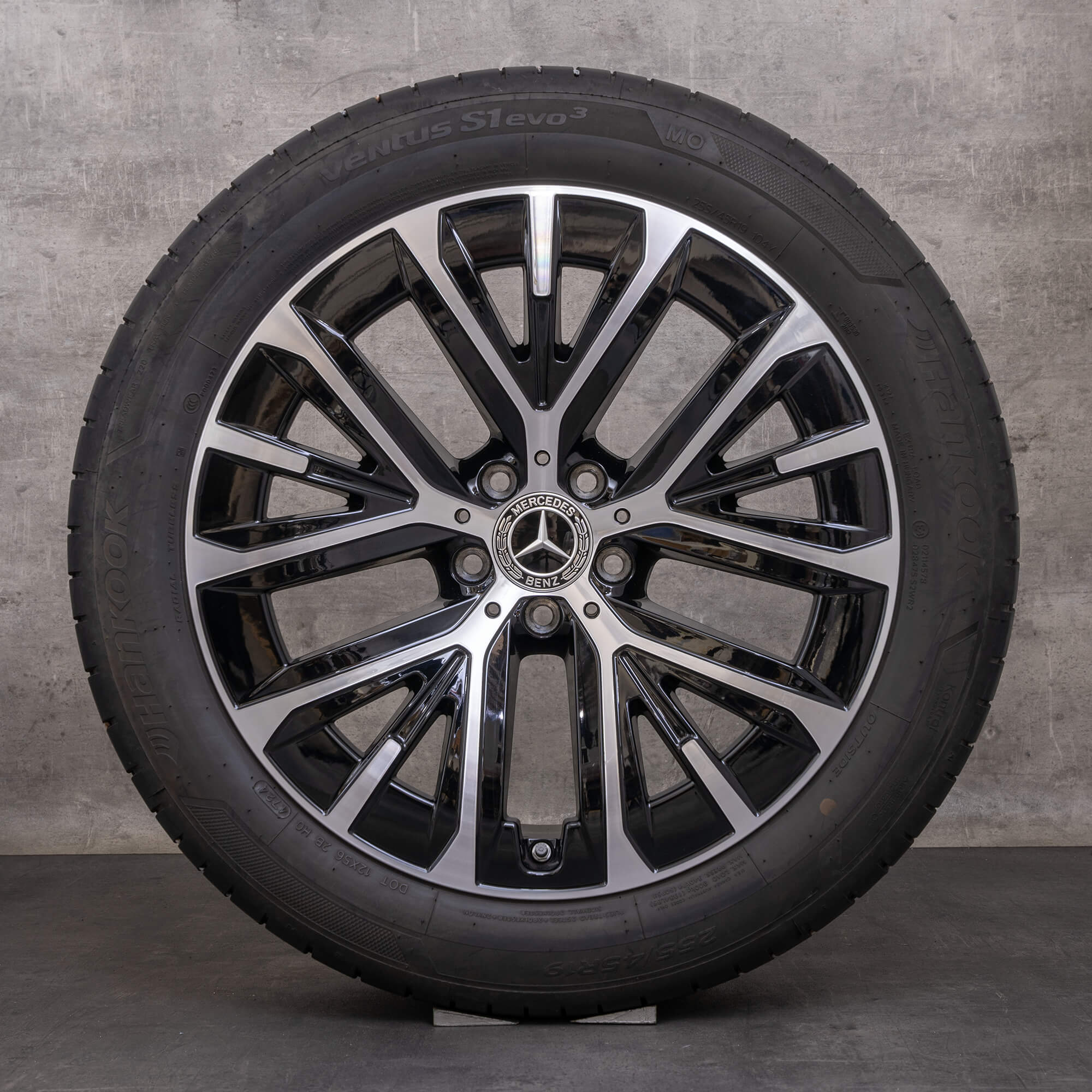 OEM Mercedes Benz E-Class All-Terrain winter tires 19 inch S214 X214 rims A2144014000 A2144014900 black glossy turned