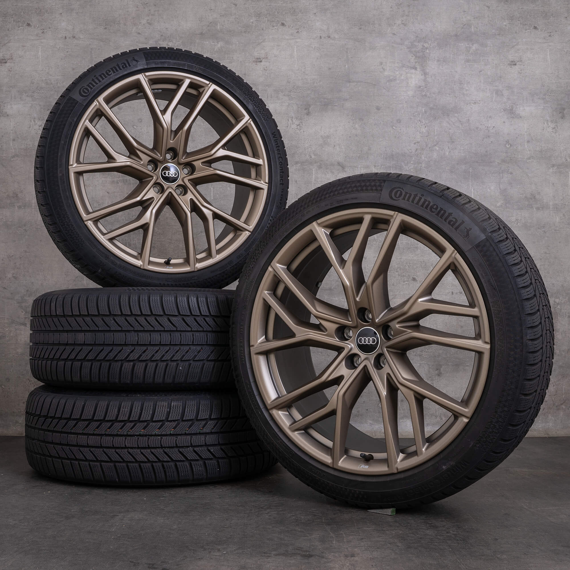 Originale Audi Q4 e-tron & Sportback Anvelope de iarnă 21 inch F4 jante 89A601025P 89A601025Q aurum