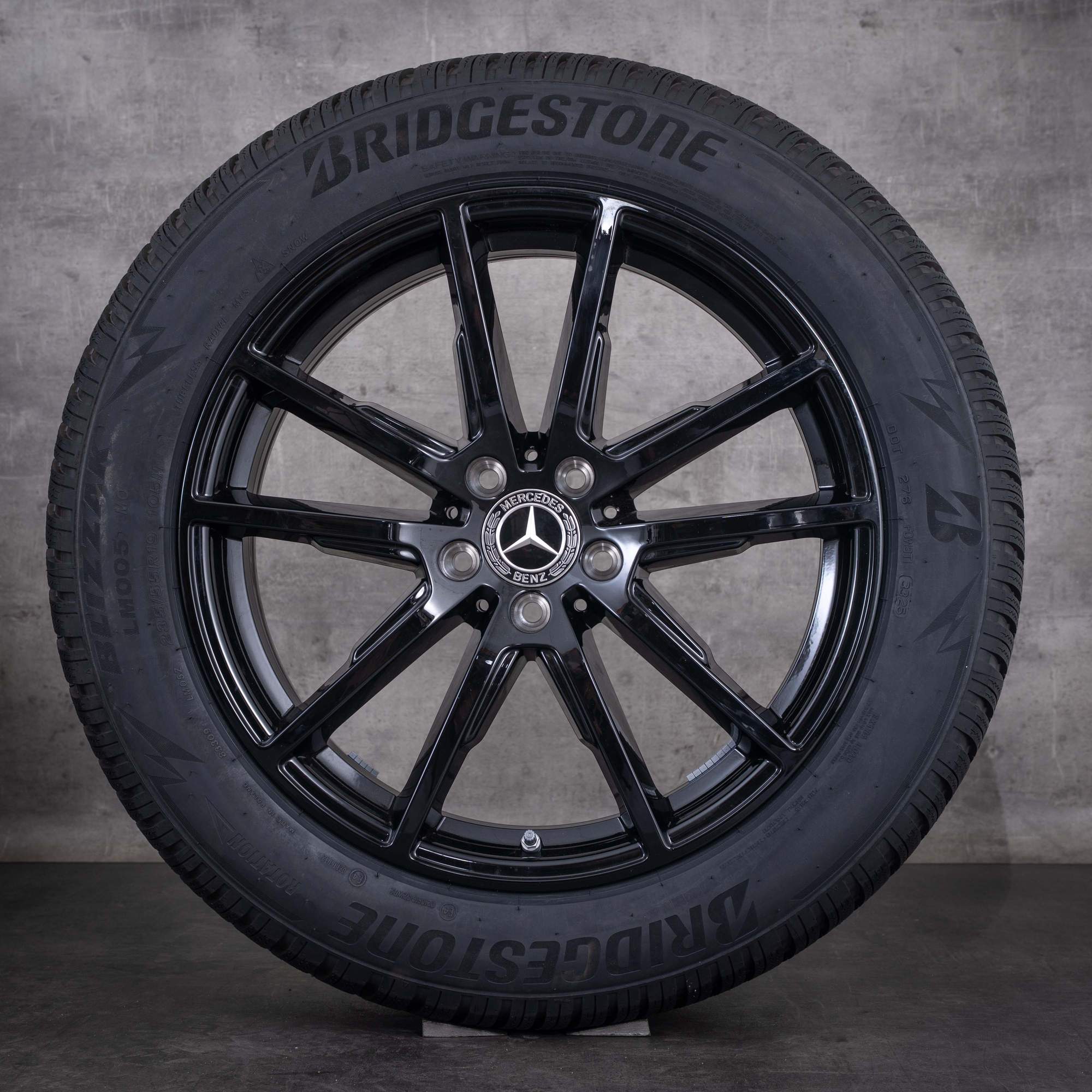 Original Mercedes Benz EQE Winterräder 19 Zoll SUV X294 Felgen A2944010400 schwarz glanz NEU