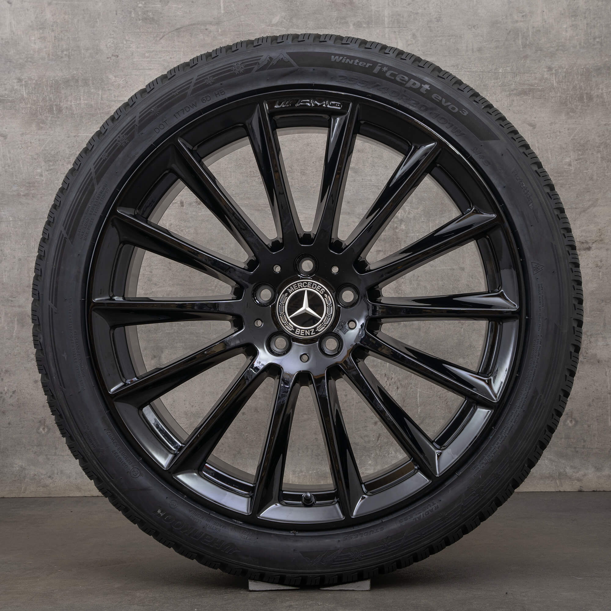 Oryginał Mercedes Benz Klasa S koła 20 cali W223 V223 X223 letnie A2234011500 A2234011600 czarny błyszczący