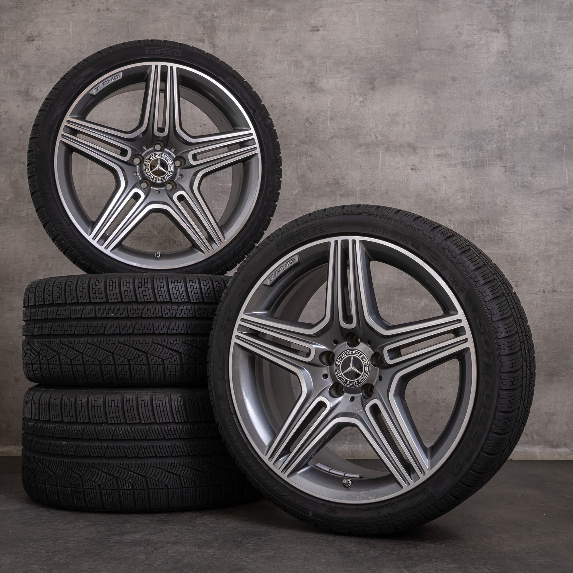 Original Mercedes Benz SL 63 & 65 AMG Winterräder 19 Zoll R231 W231 ...