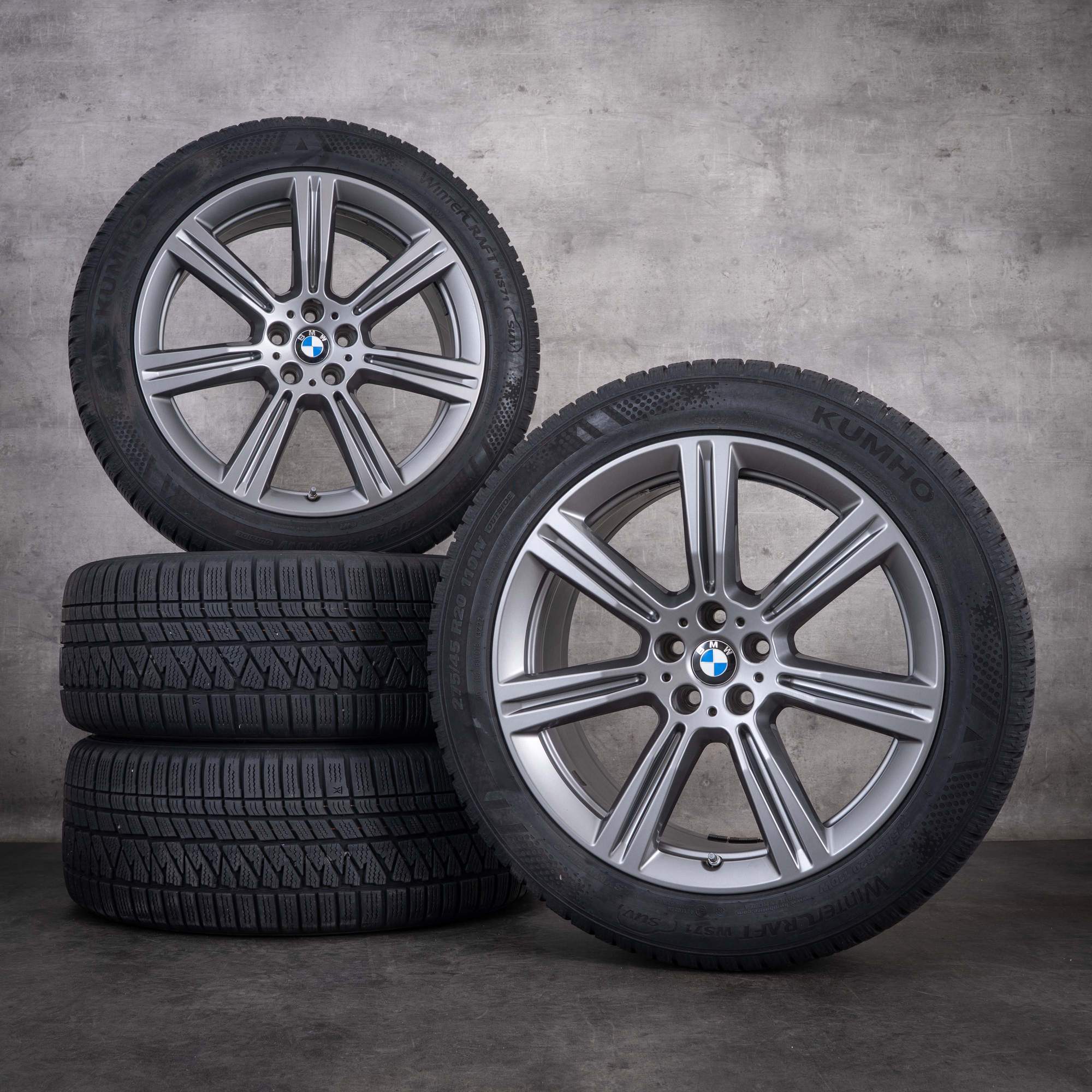 OEM BMW X5 X6 winter wheels 20inch G05 G06 rims Styling 736 6883753 Ferric Gray Gloss