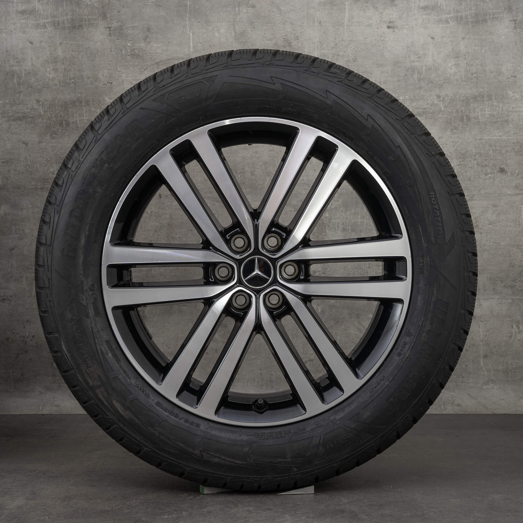 Oryginalał Mercedes Benz Klasa X koła zimowe 19 cali W470 felgi N849012 czarne polerowane toczone