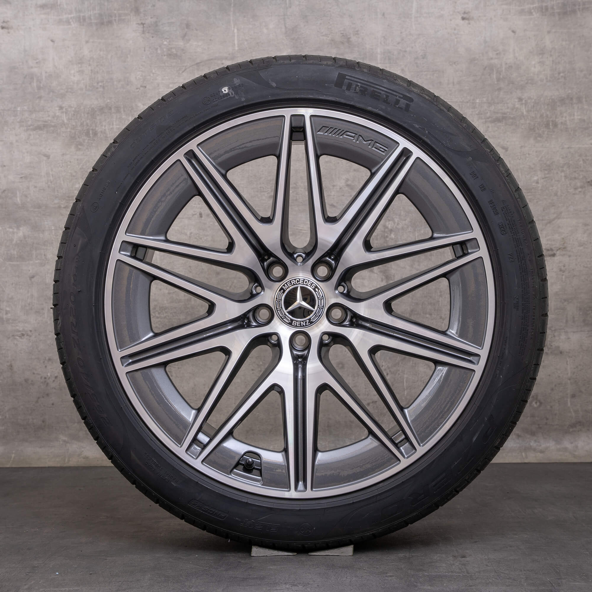 Alkuperäiset Mercedes Benz AMG GT 43 53 63 & S talvirenkaat 20 tuuman X290 4-oviset vanteet A2904011900 A2904012000 himalajanharmaa kiillotettu UUTUUS
