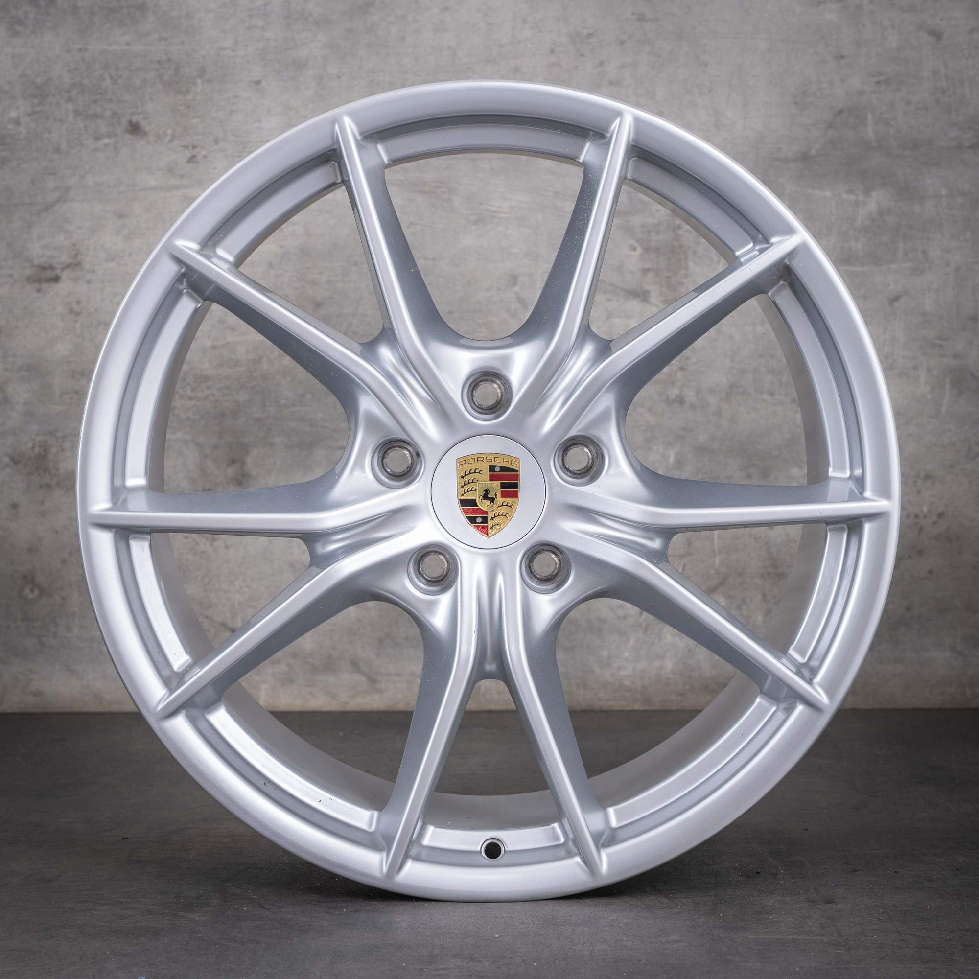 Jante originale Porsche 991 de anvelope de iarnă de 20 de inci model Carrera coduri 99136271000 99136276002 argintii