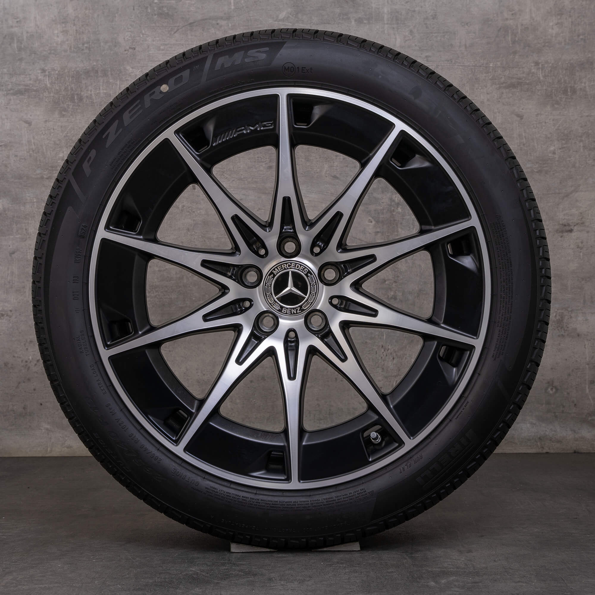 OEM Mercedes Benz CLE 53 AMG Rims 19 inch C236 A236 for all seasons A2364012700 A2364012800 black matt glossy turned NEW