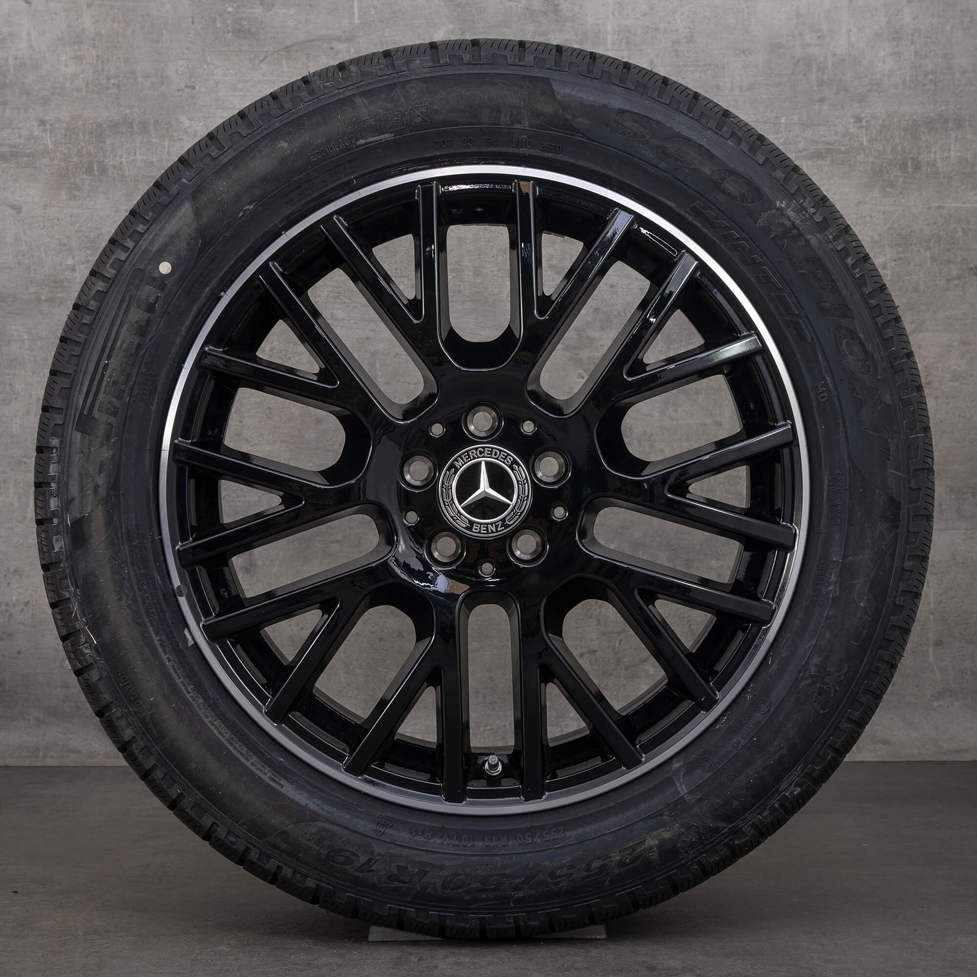 Oryginał Mercedes Benz GLE koła zimowe 19 cali V167 felgi A1674012100 czarne polerowane NOWOŚĆ