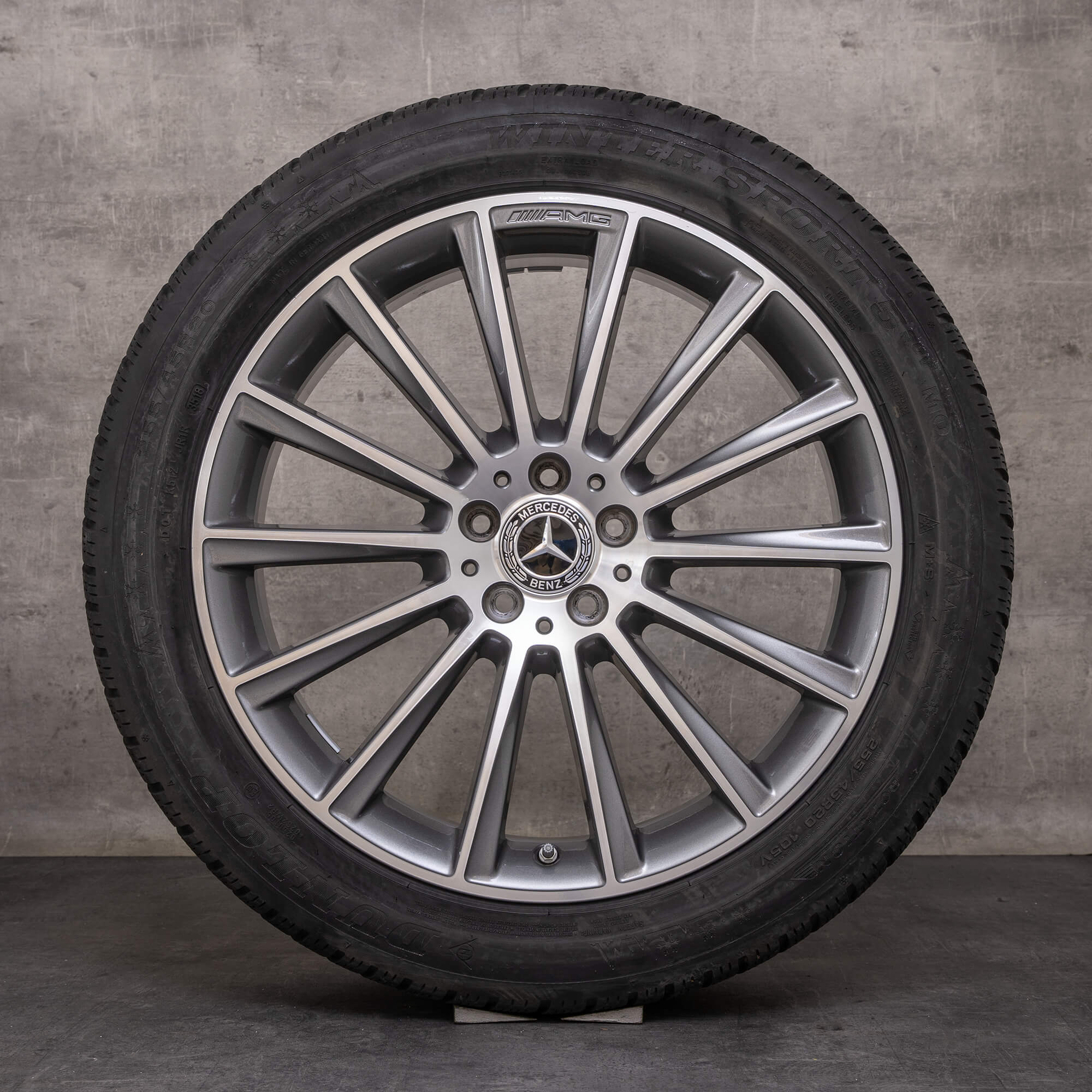 Orijinal Mercedes Benz GLC & 43 AMG kış jantları 20 inç X253 C253 jantlar A2534011900 himalaya gri parlak tornalanmış