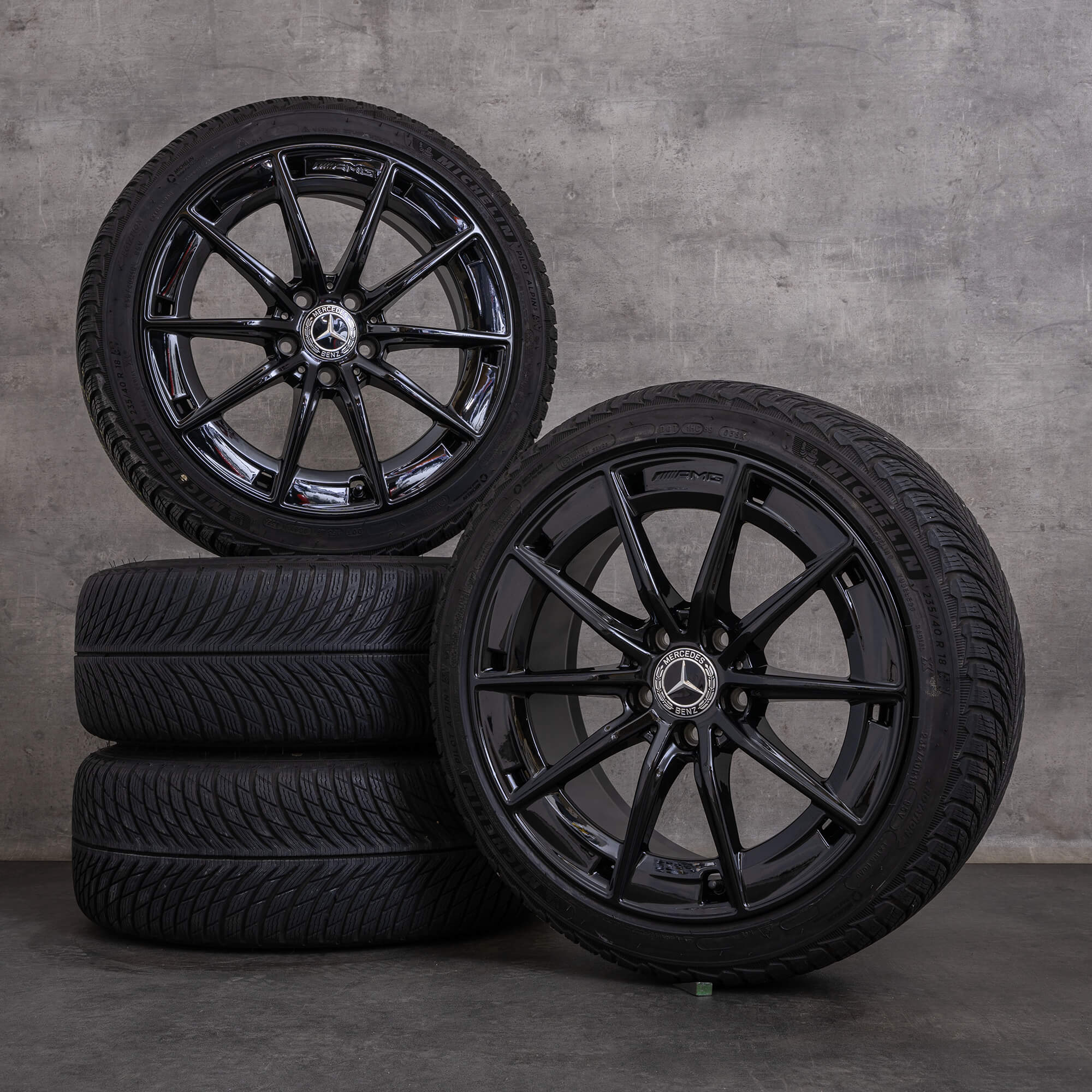 OEM Mercedes Benz CLA 35 AMG snow tire packages 18 inch C118 rims ...