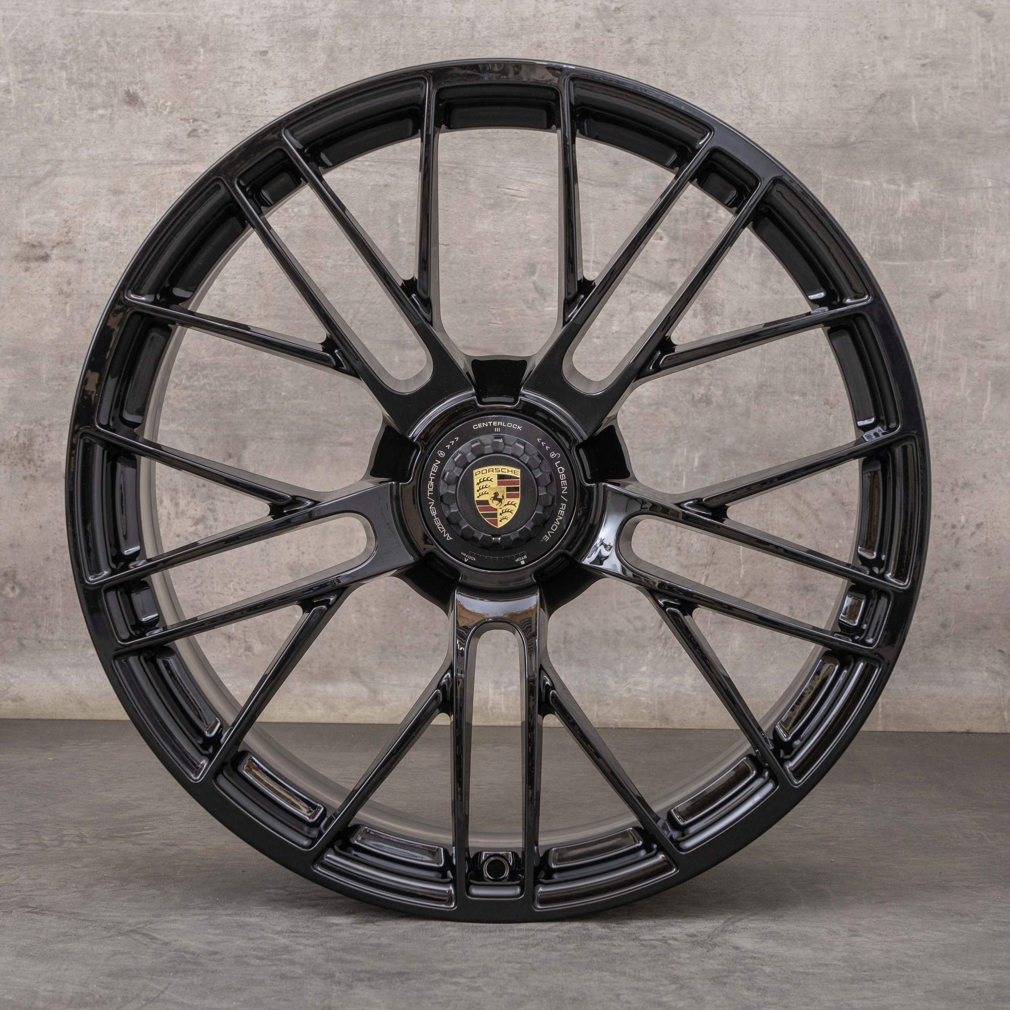 Alkuperäiset Porsche 992 II vanteet 20 21 tuuman Turbo S 992601025GN 992601025HE musta kiiltävä UUSI