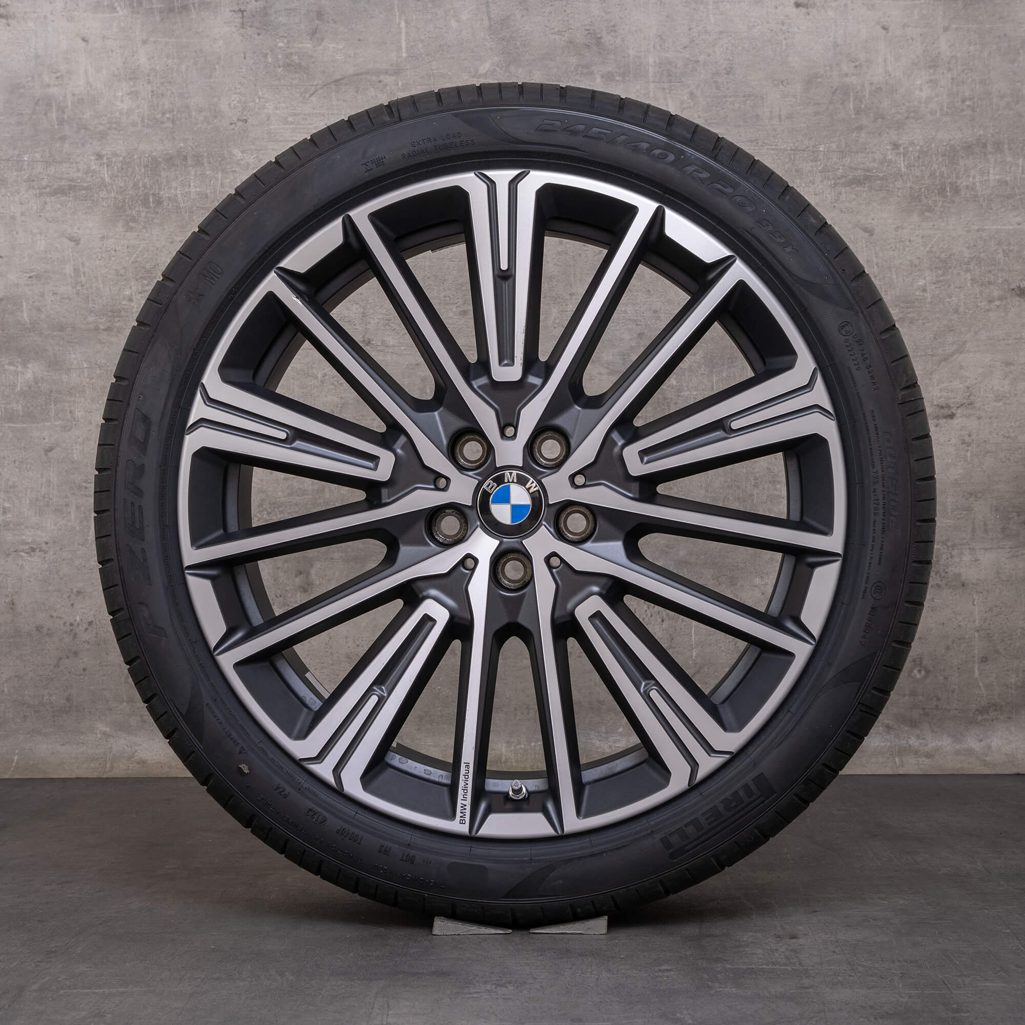 Oem BMW X1 iX1 X2 iX2 pneus hiver jantes 20 pouces U11 U10 Styling 869 6898042 frozen midnight brillant NEUF