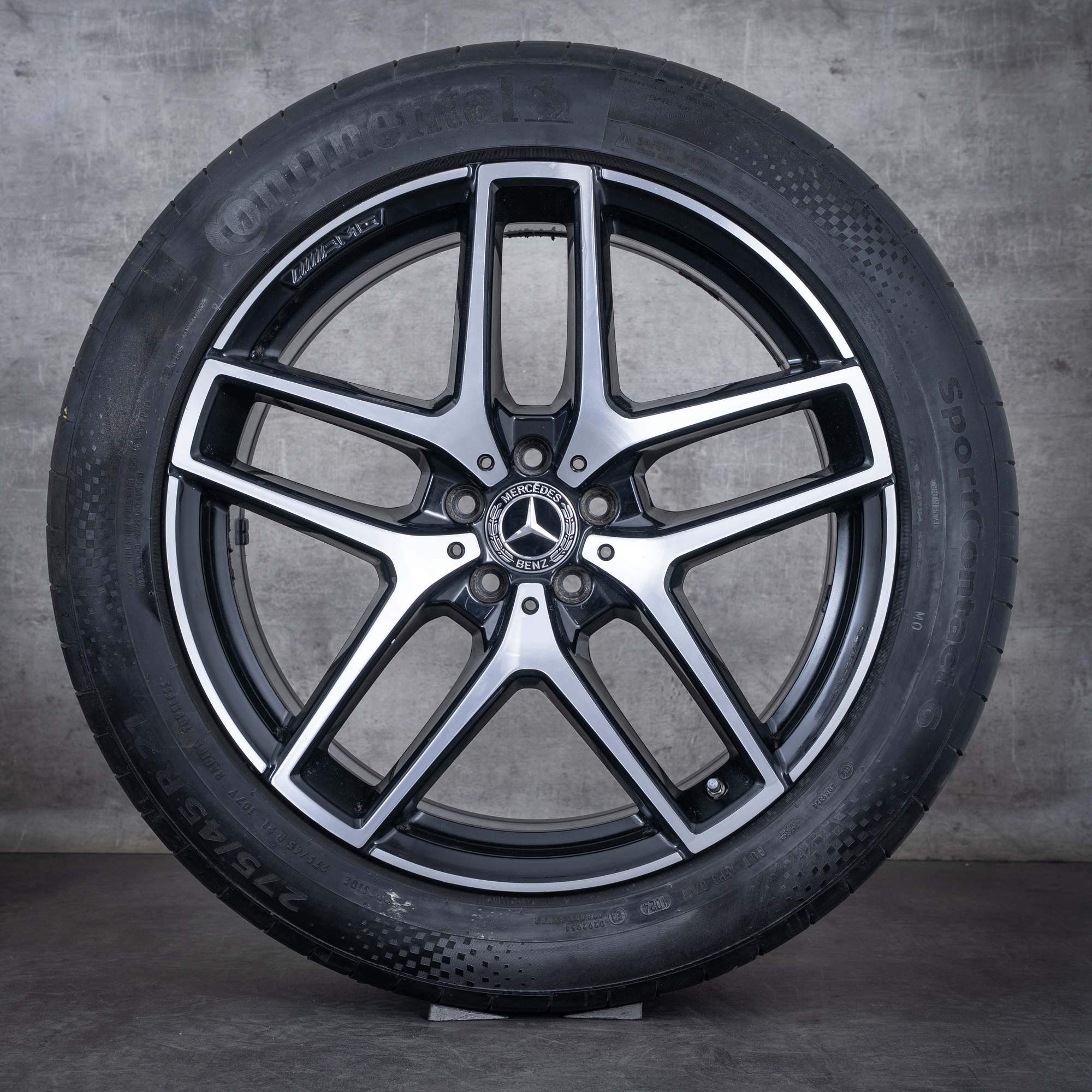 Alkuperäiset Mercedes Benz GLE & 43 63 S AMG vanteet 21 tuuman C292 kesäpyörät A2924012900 A2924011700 musta kiillotettu