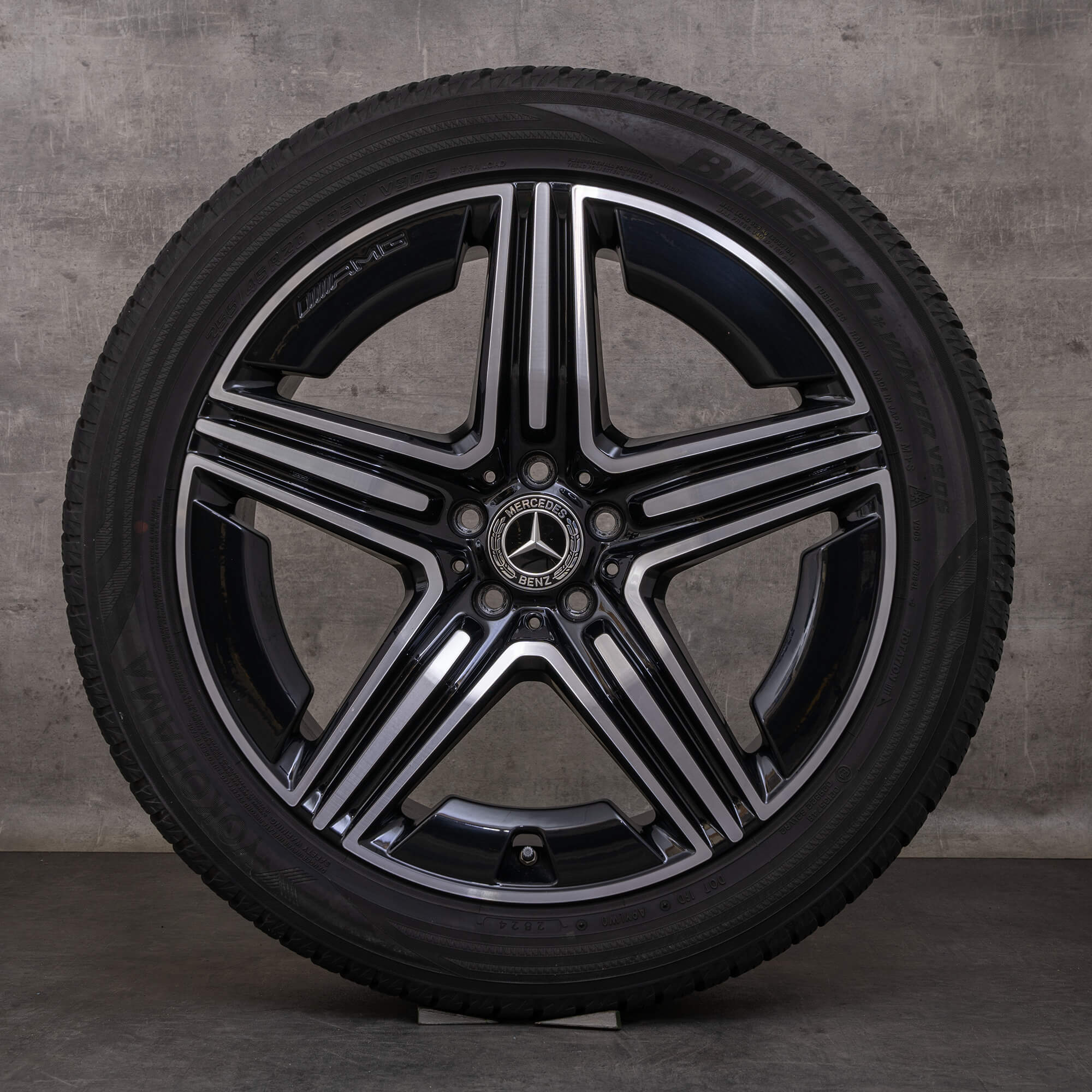 Oryginalne koła zimowe Mercedes Benz GLC AMG 20 cali X254 C254 Felgi A2544010600 A2544010700 czarne Polerowane
