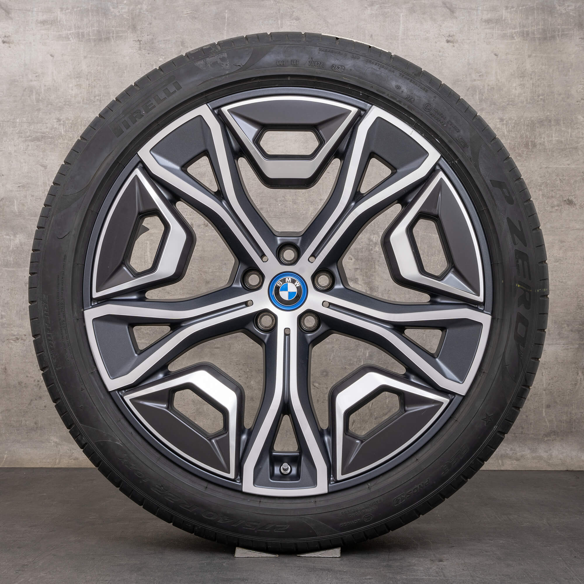 OEM BMW iX rims 22 inch i20 summer wheels styling 1021 5A02659 bicolor ...