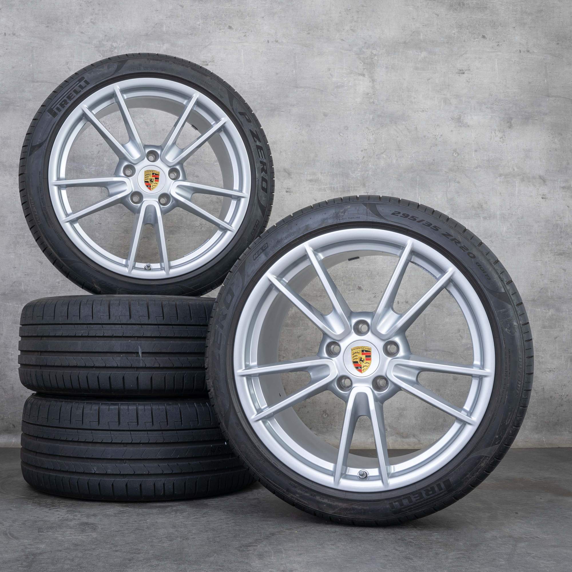 Originali Porsche 992 I Carrera cerchi auto 19 20 pollici estivi 992601025 992601025A argento lucido