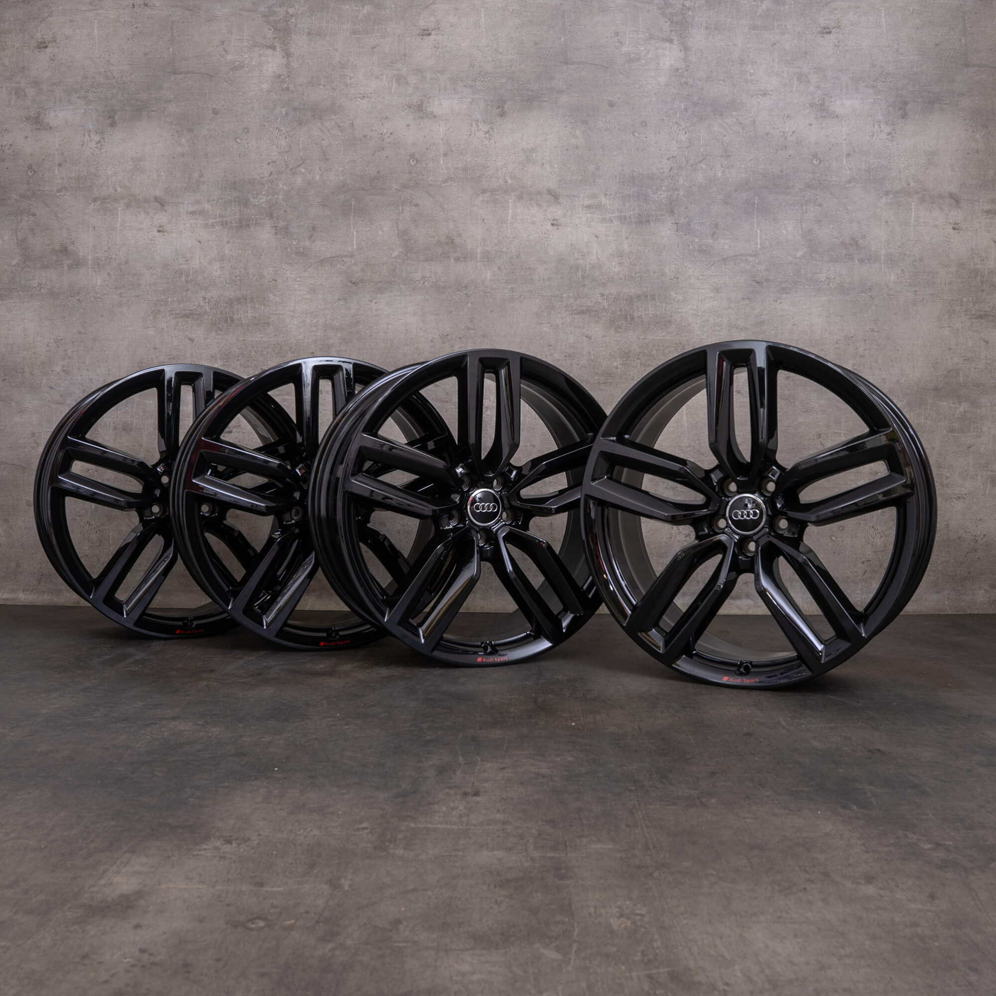 Original Audi Q5 SQ5 Felgen 21 Zoll 8R Alufelgen 8R0601025CP schwarz hochglanz