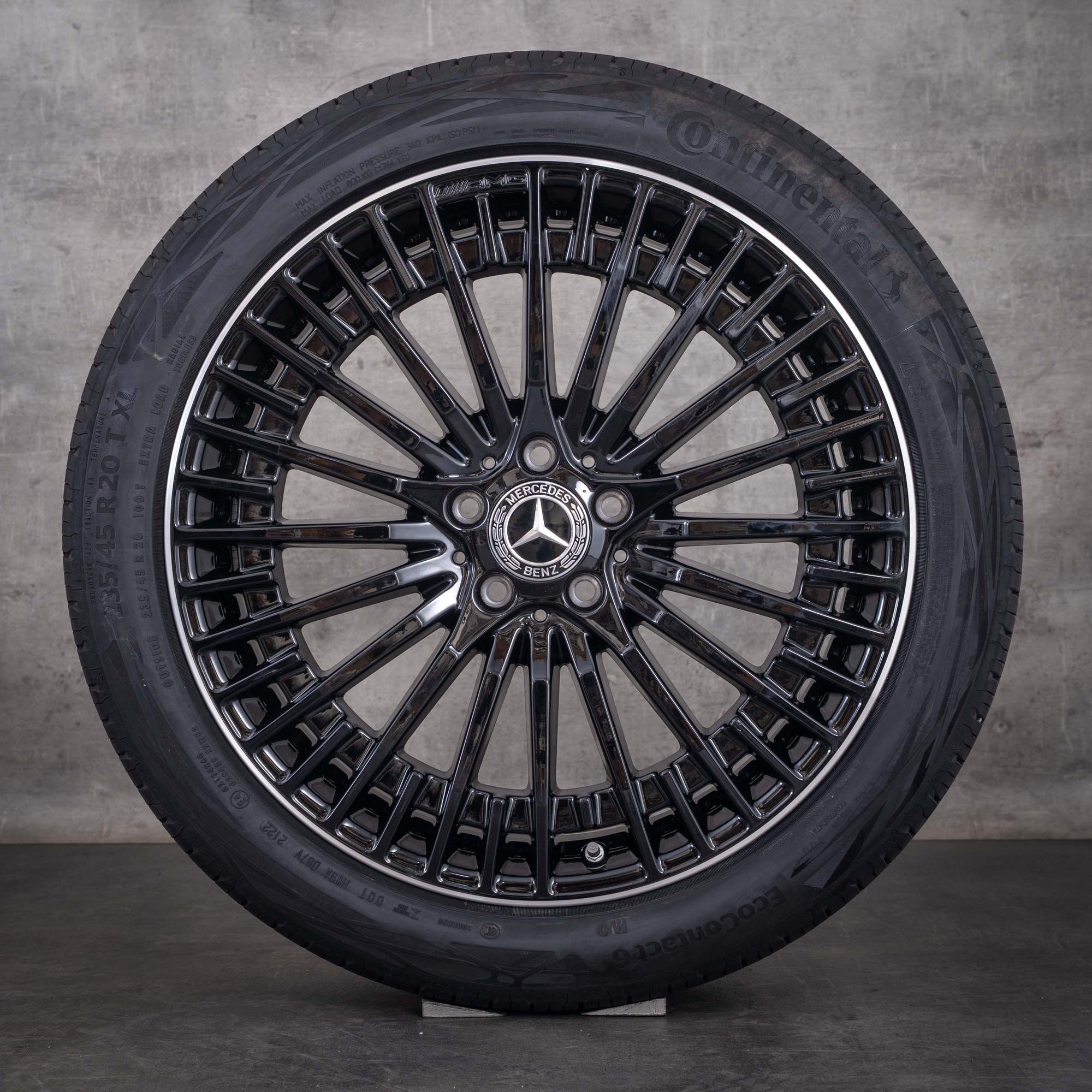 OEM Mercedes-Benz EQA EQB AMG 20inch H243 x 243 rims A2434010600 summer tyres Black diamond cut